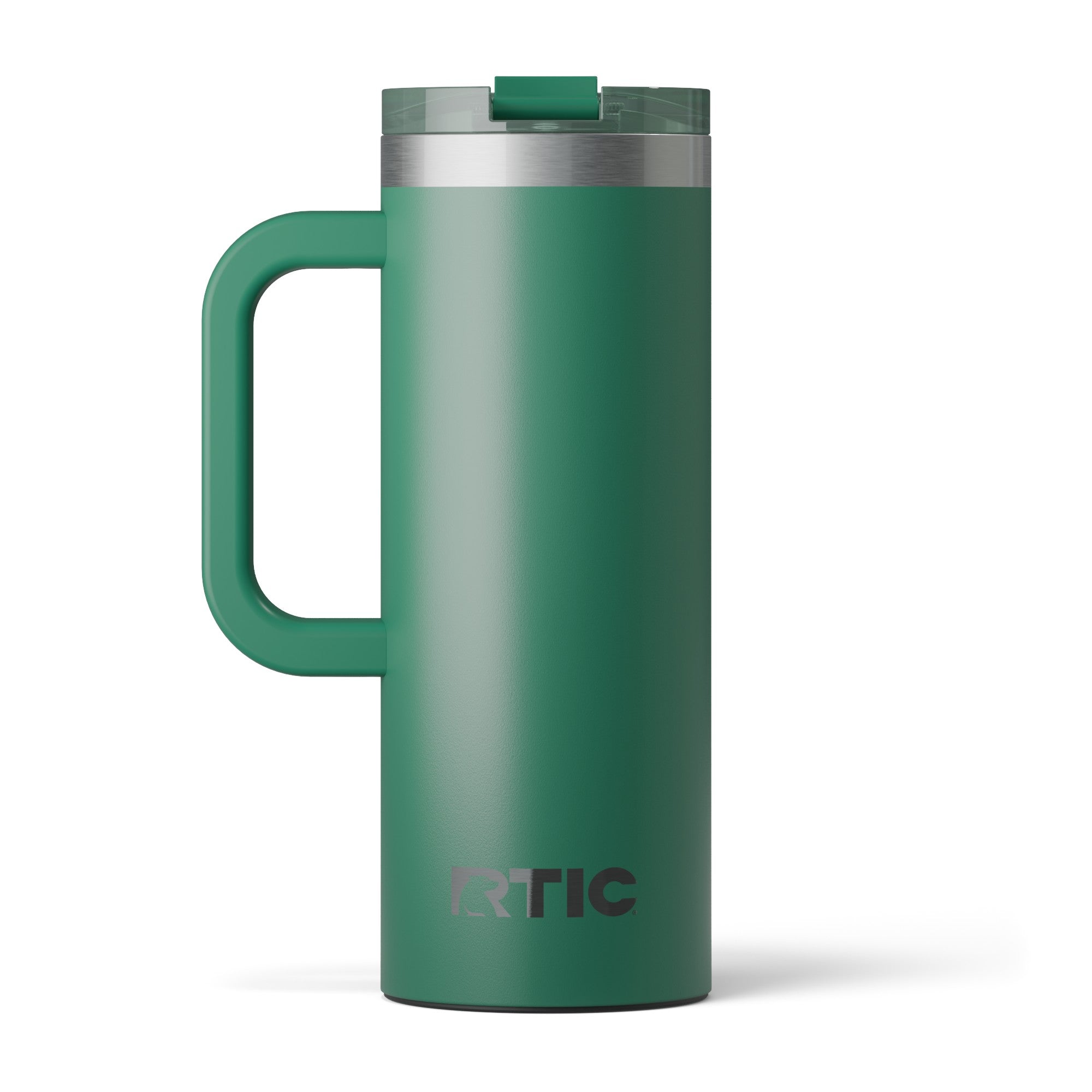 Custom Pine Tree RTIC 20 oz Road Trip Travel Mug, personalized by SanCanDo Swag in Argyle, TX