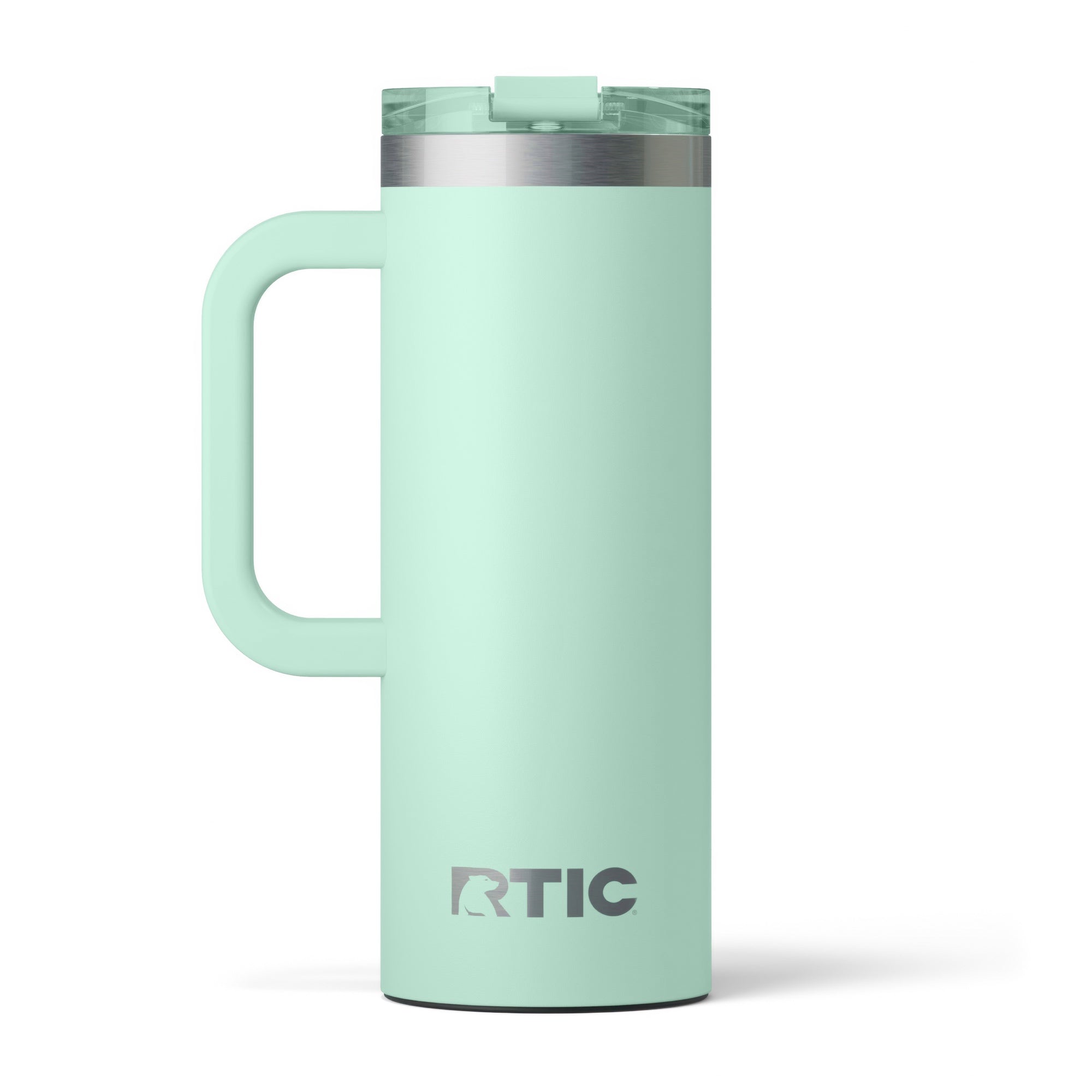 Custom Fresh Mint RTIC 20 oz Road Trip Travel Mug, personalized by SanCanDo Swag in Argyle, TX