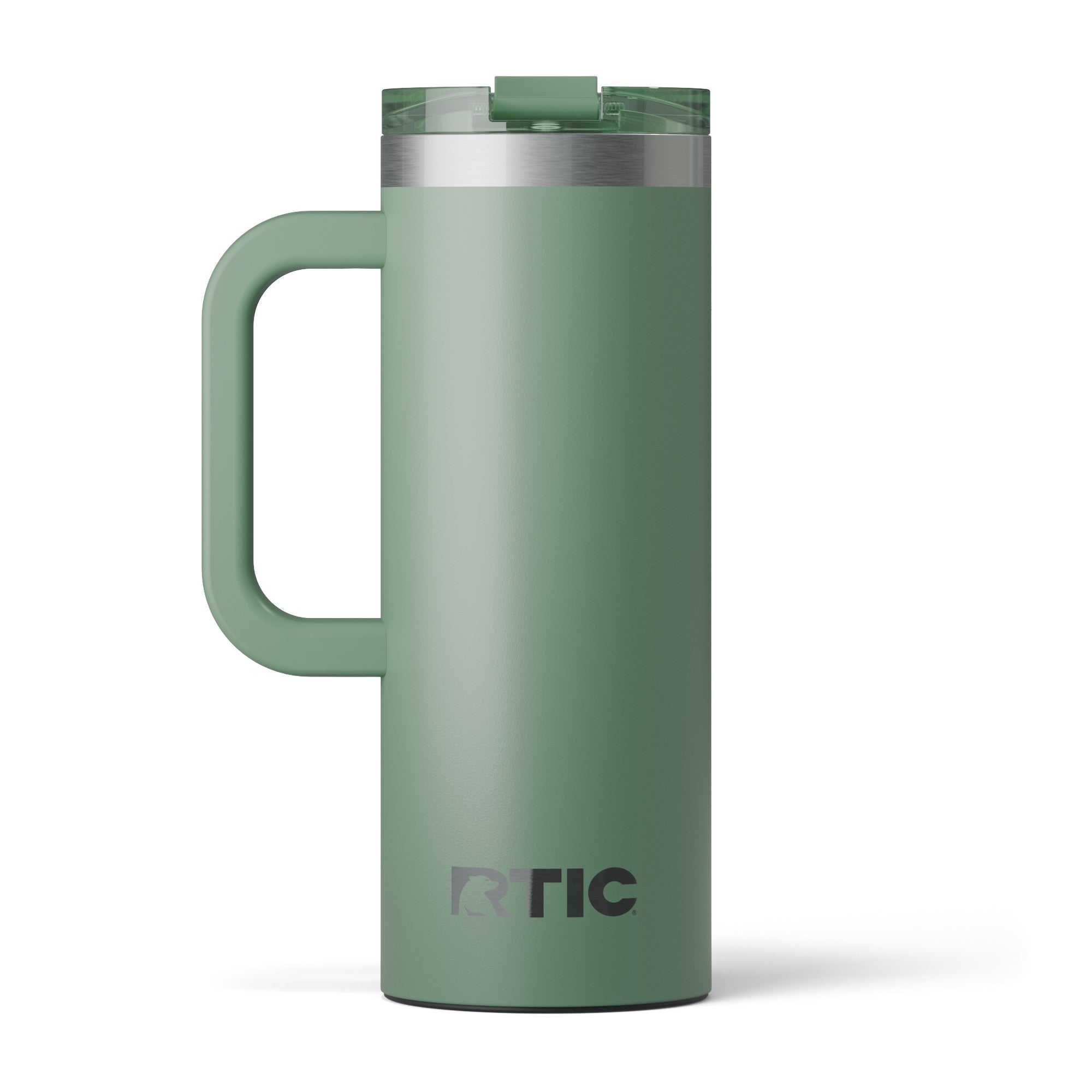 Custom Sage RTIC 20 oz Road Trip Travel Mug, personalized by SanCanDo Swag in Argyle, TX
