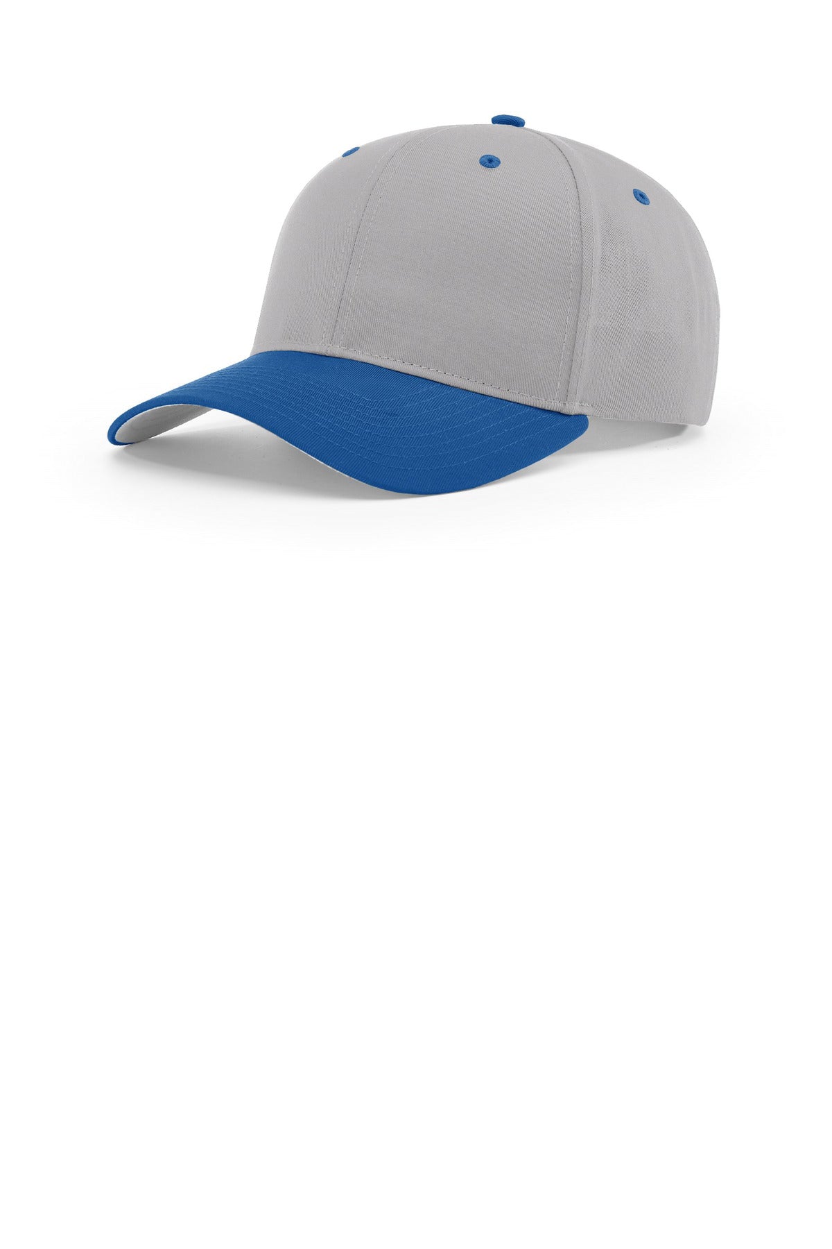 Custom Grey/ Grey/ Royal Pro Twill Snapback 212, personalized by SanCanDo Swag in Argyle, TX