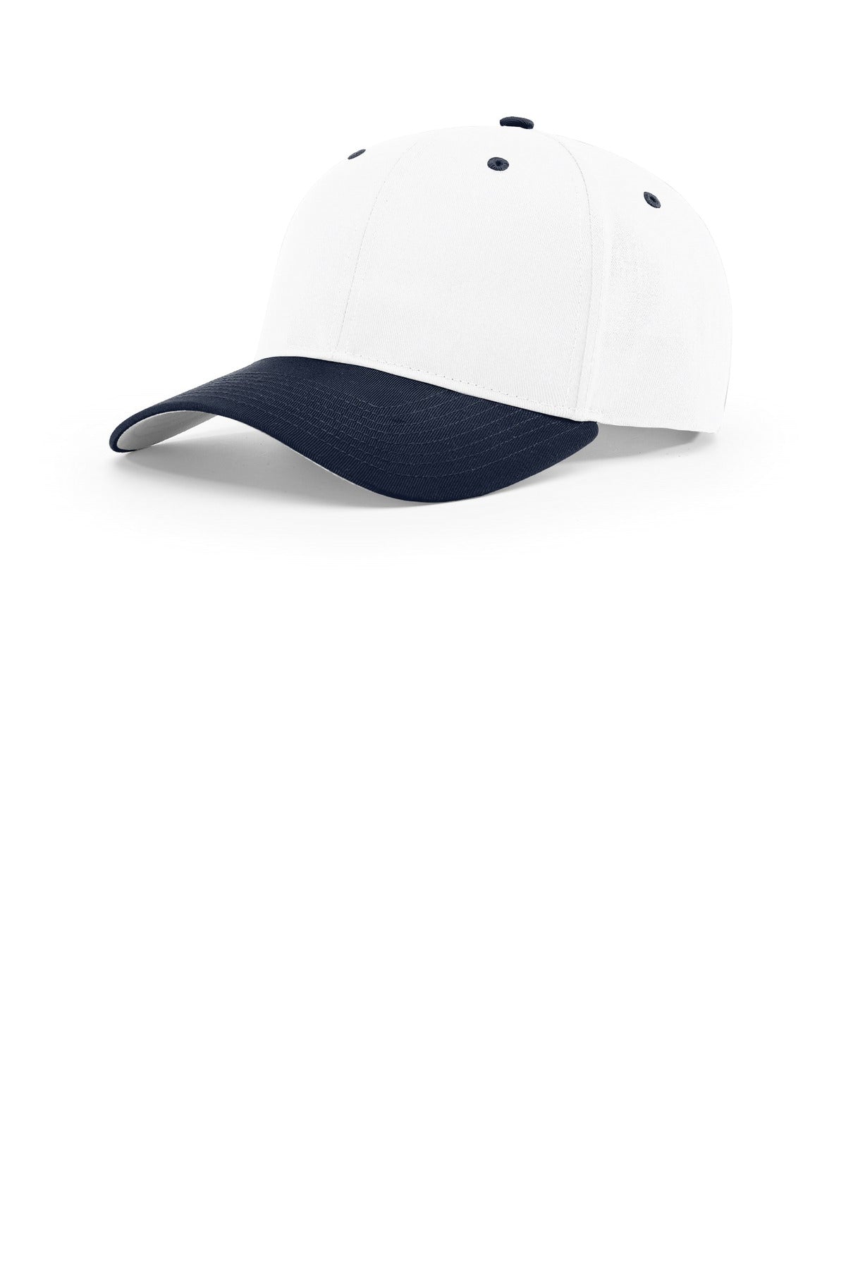 Custom White/ White/ Navy Pro Twill Snapback 212, personalized by SanCanDo Swag in Argyle, TX