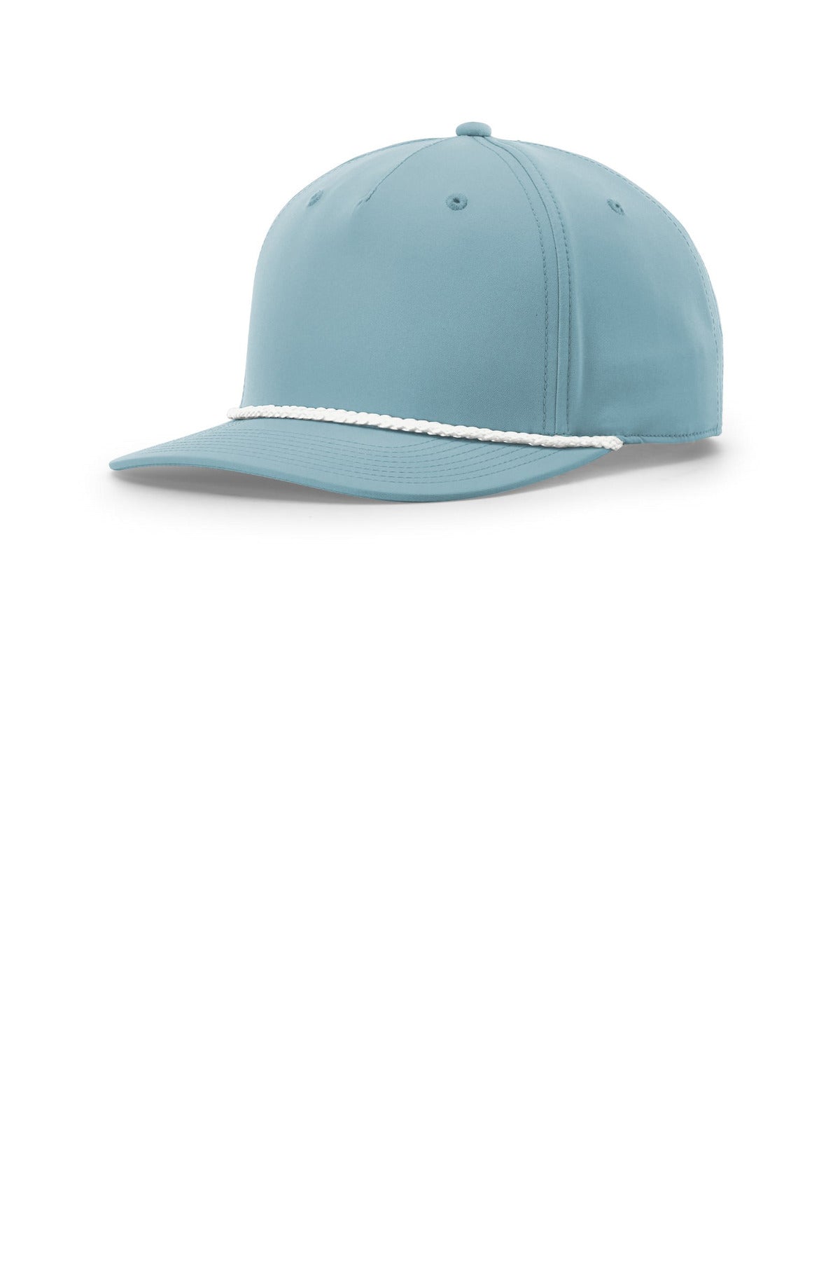 Custom Smoke Blue/ White 5-Panel Classic Rope Cap 258, personalized by SanCanDo Swag in Argyle, TX
