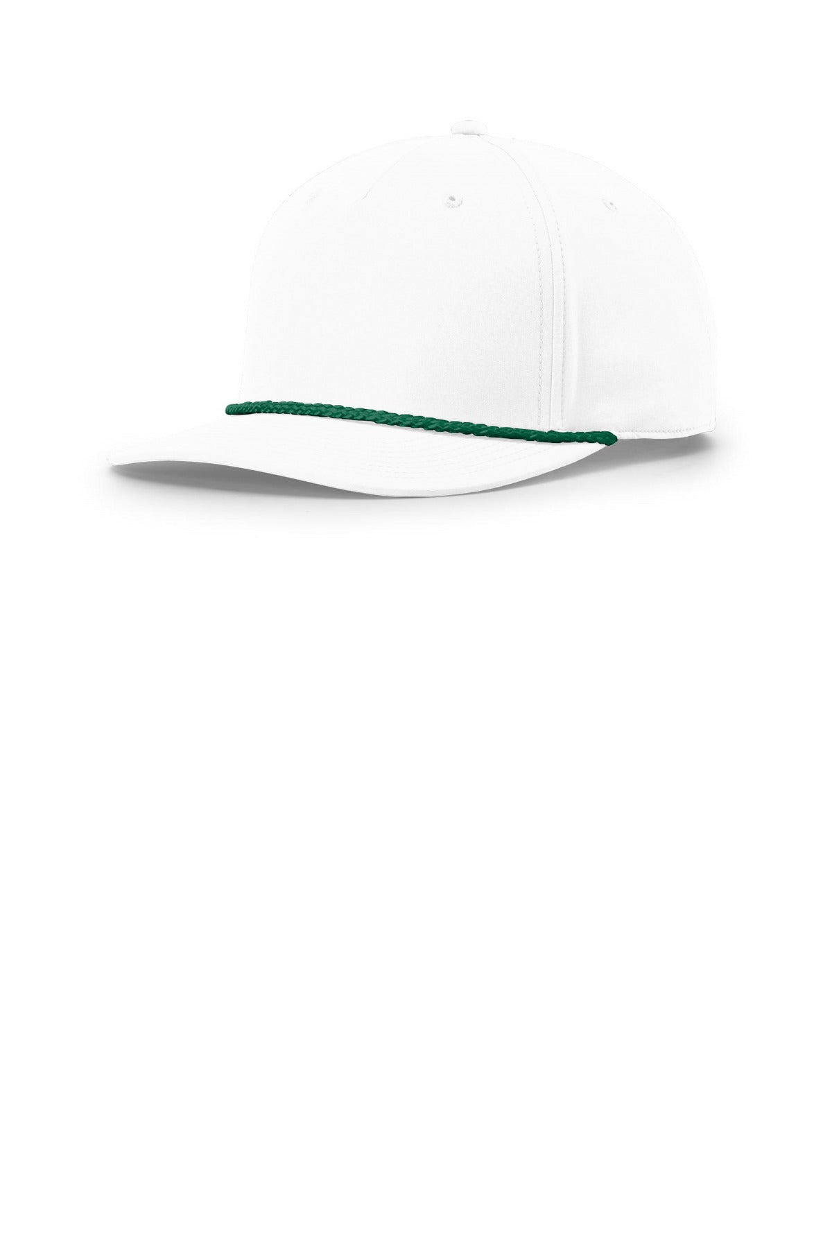 Custom White/ Kelly 5-Panel Classic Rope Cap 258, personalized by SanCanDo Swag in Argyle, TX