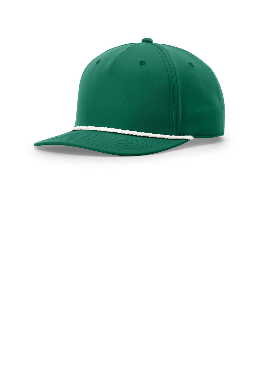 Custom Kelly/ White 5-Panel Classic Rope Cap 258, personalized by SanCanDo Swag in Argyle, TX