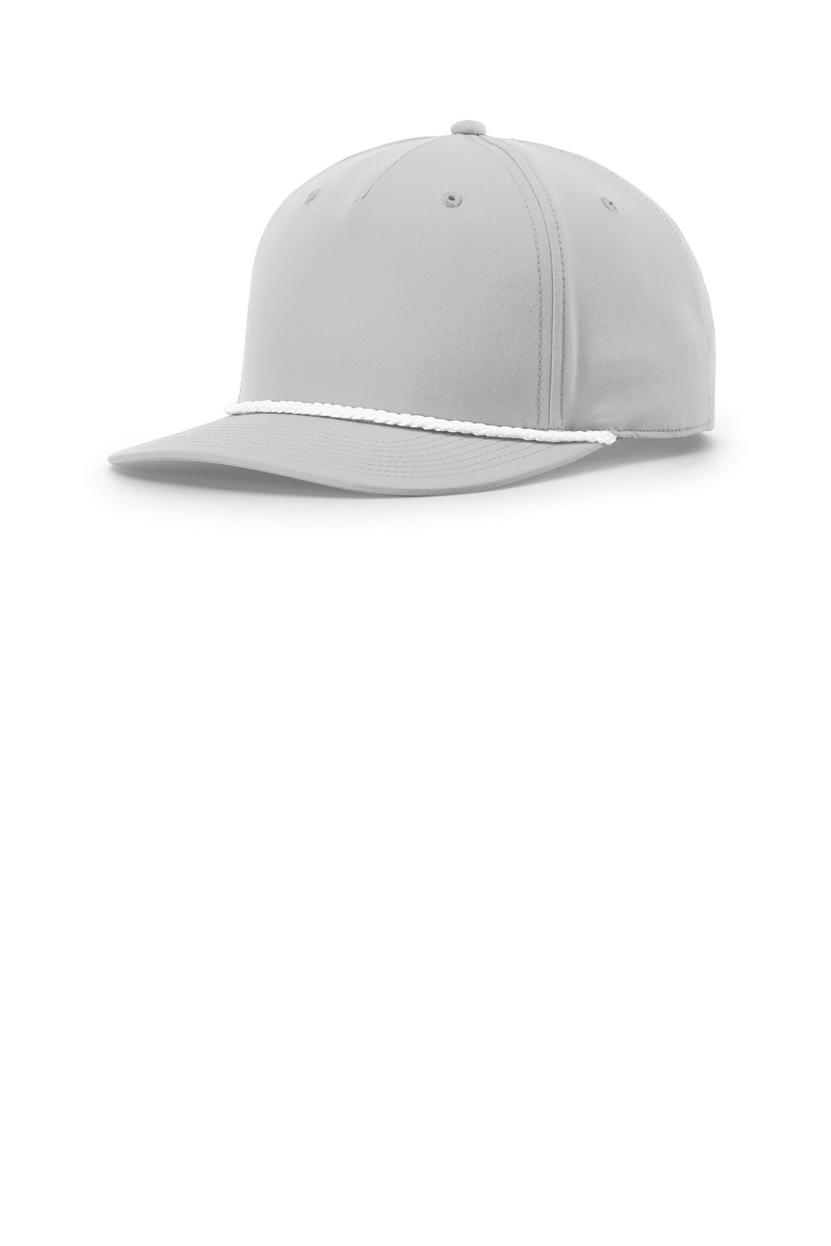 Custom Light Grey/ White 5-Panel Classic Rope Cap 258, personalized by SanCanDo Swag in Argyle, TX