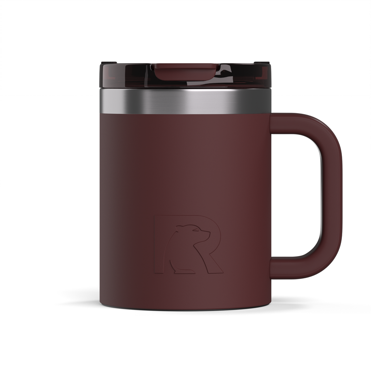 Custom RTIC 12 oz Essential Mug in Chocolate Brown, personalized by SanCanDo Swag in Argyle, TX