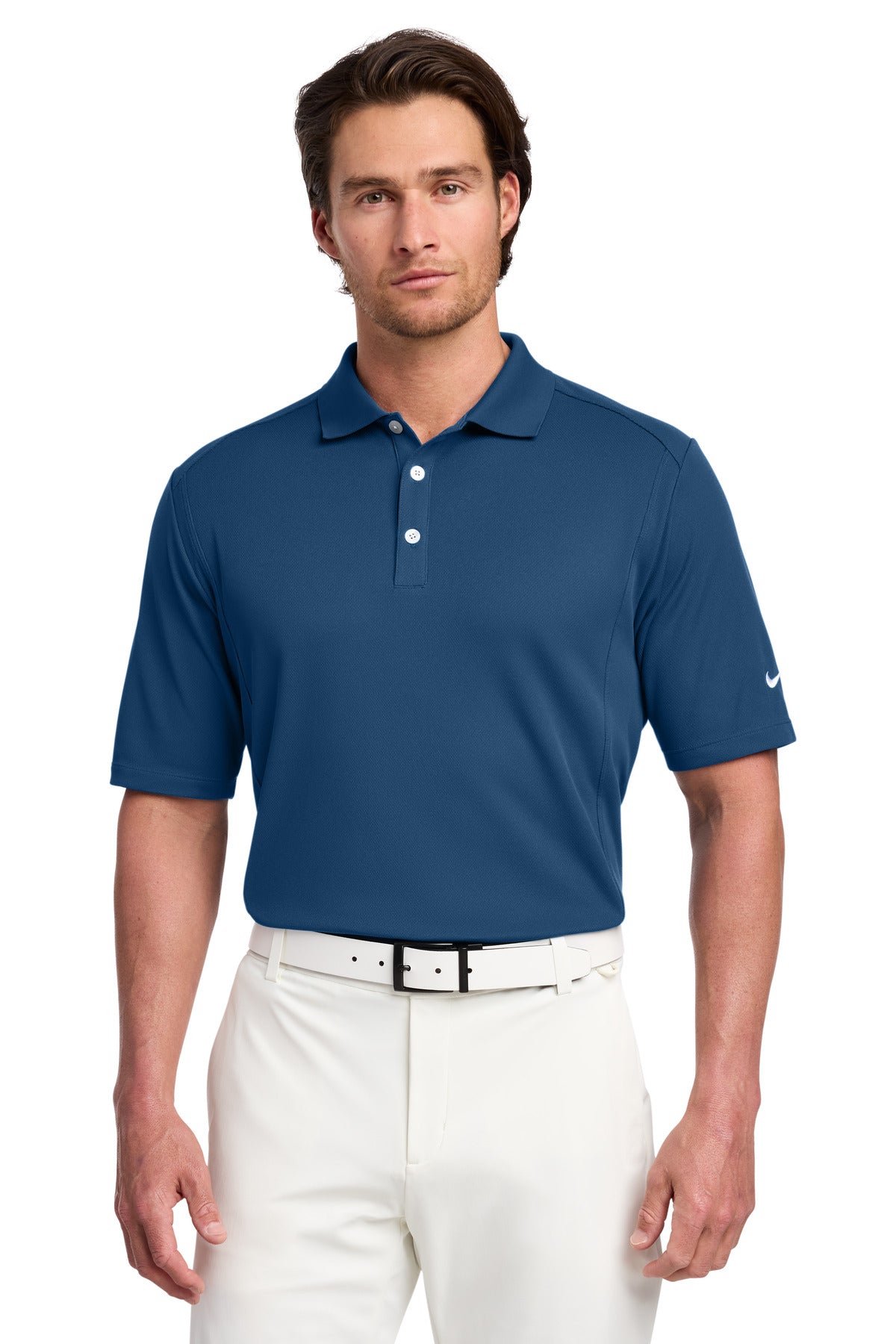 Custom Court Blue Dri-FIT Classic Polo 267020, personalized by SanCanDo Swag in Argyle, TX