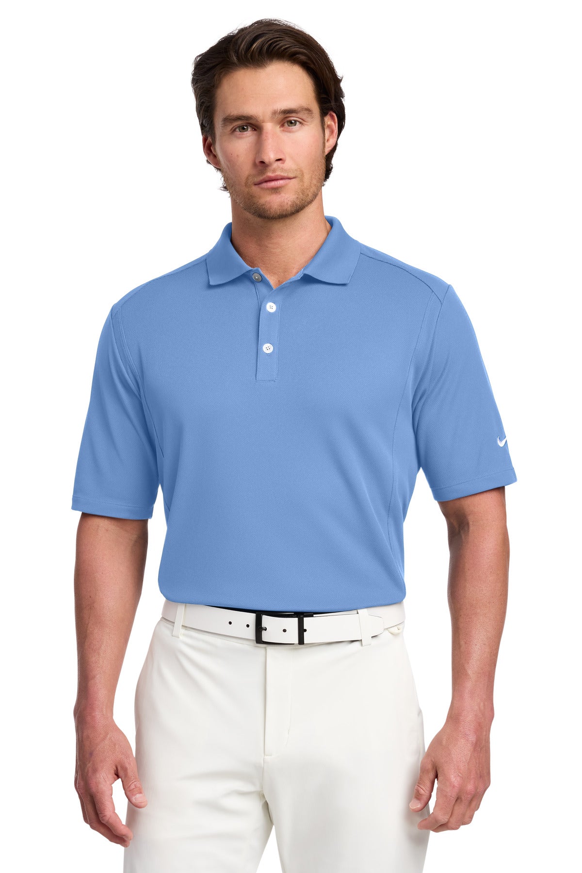Custom Light Blue Dri-FIT Classic Polo 267020, personalized by SanCanDo Swag in Argyle, TX