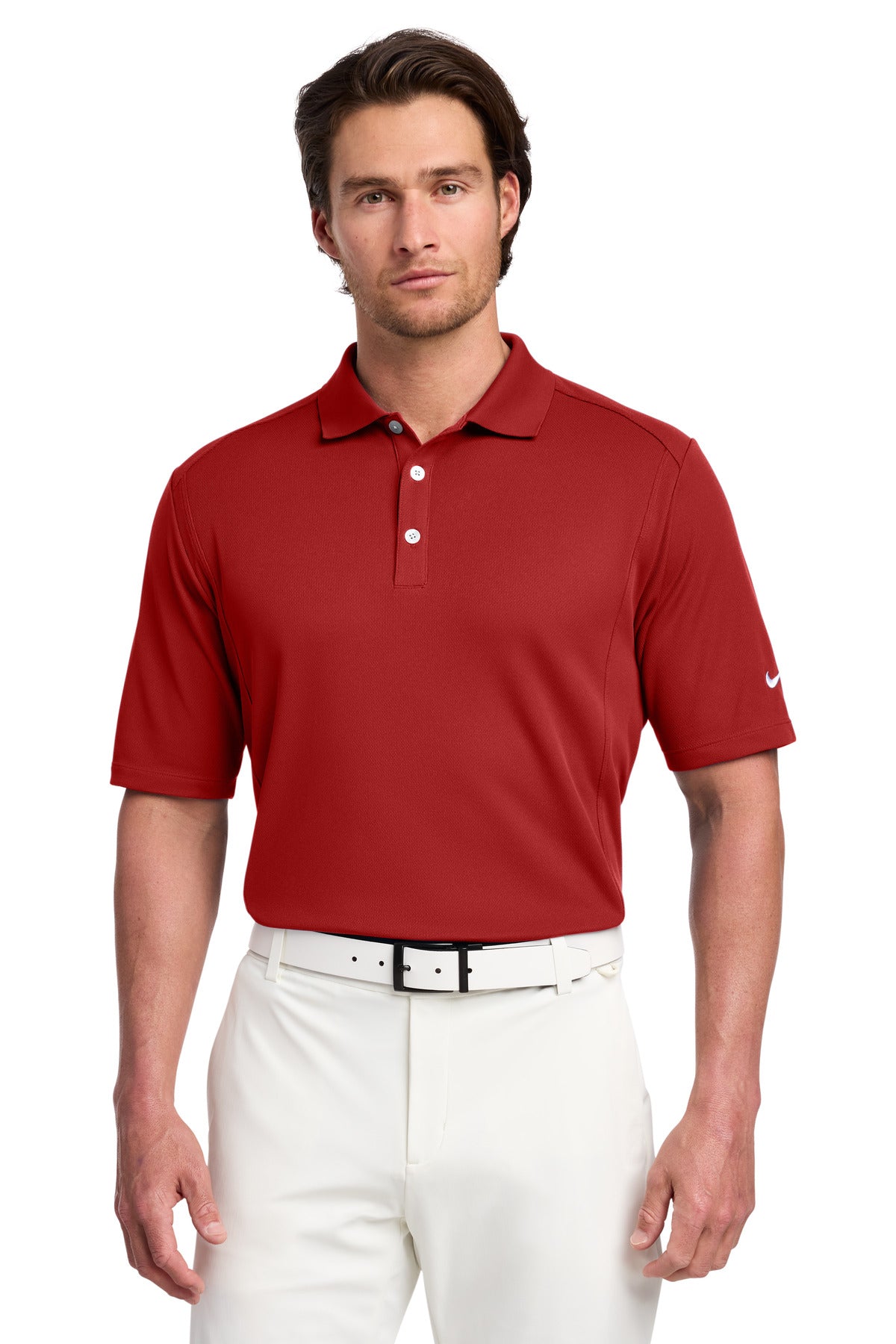 Custom Varsity Red Dri-FIT Classic Polo 267020, personalized by SanCanDo Swag in Argyle, TX