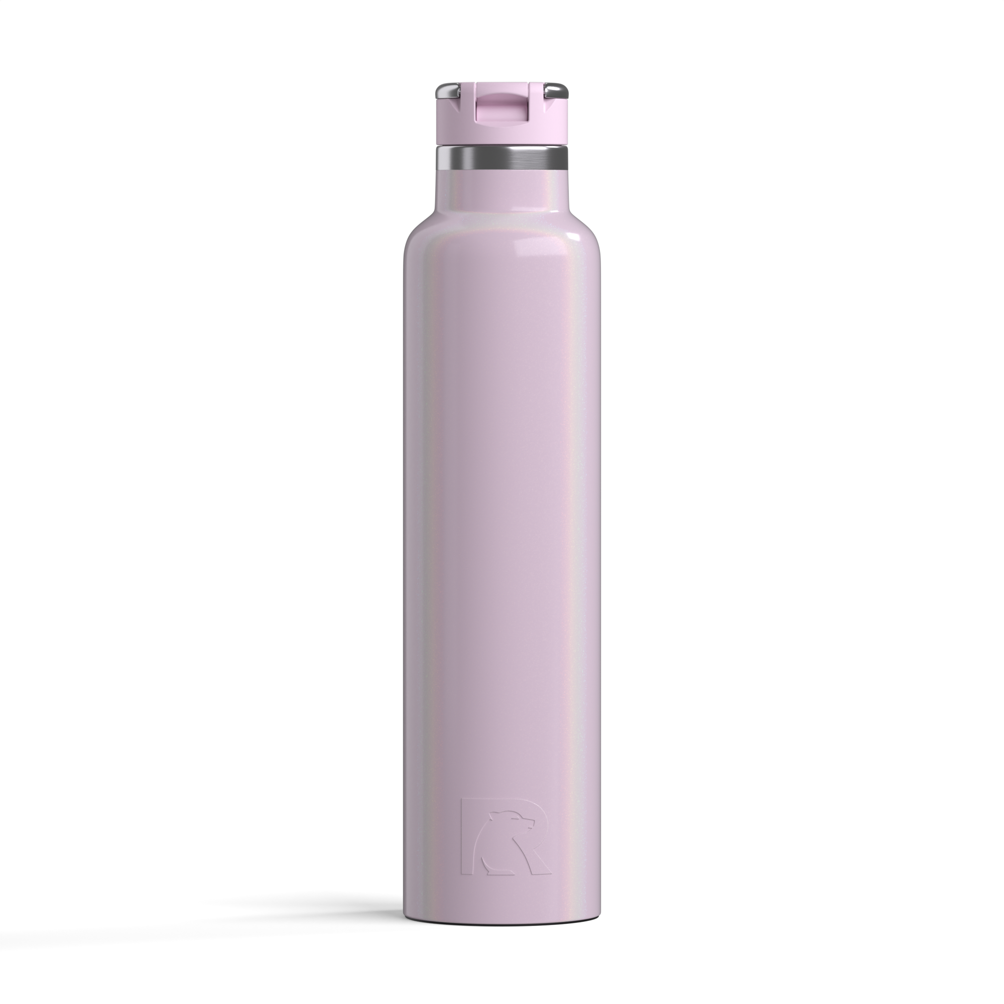 Custom Pale Pink Glitter RTIC 26 oz Journey Bottle, personalized by SanCanDo Swag in Argyle, TX