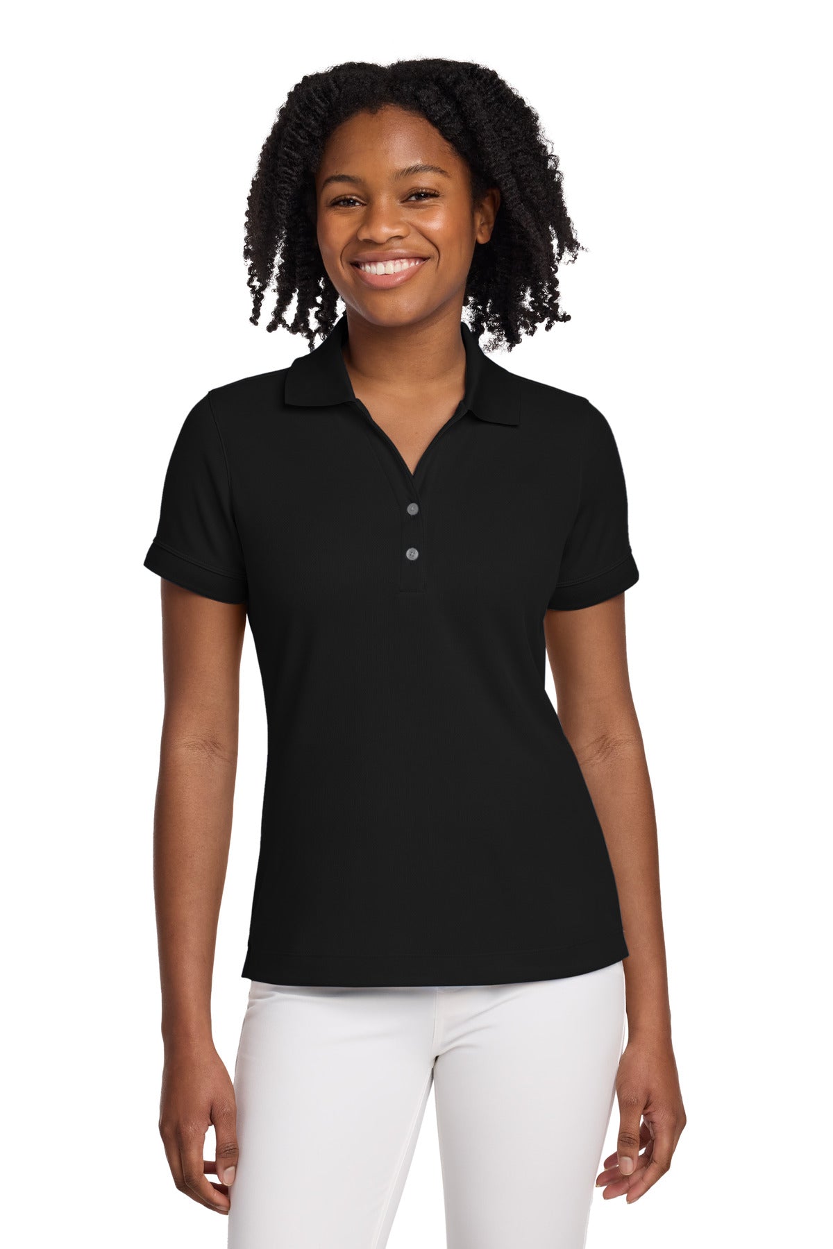 Custom Black Women's Dri-FIT Classic Polo 286772, personalized by SanCanDo Swag in Argyle, TX