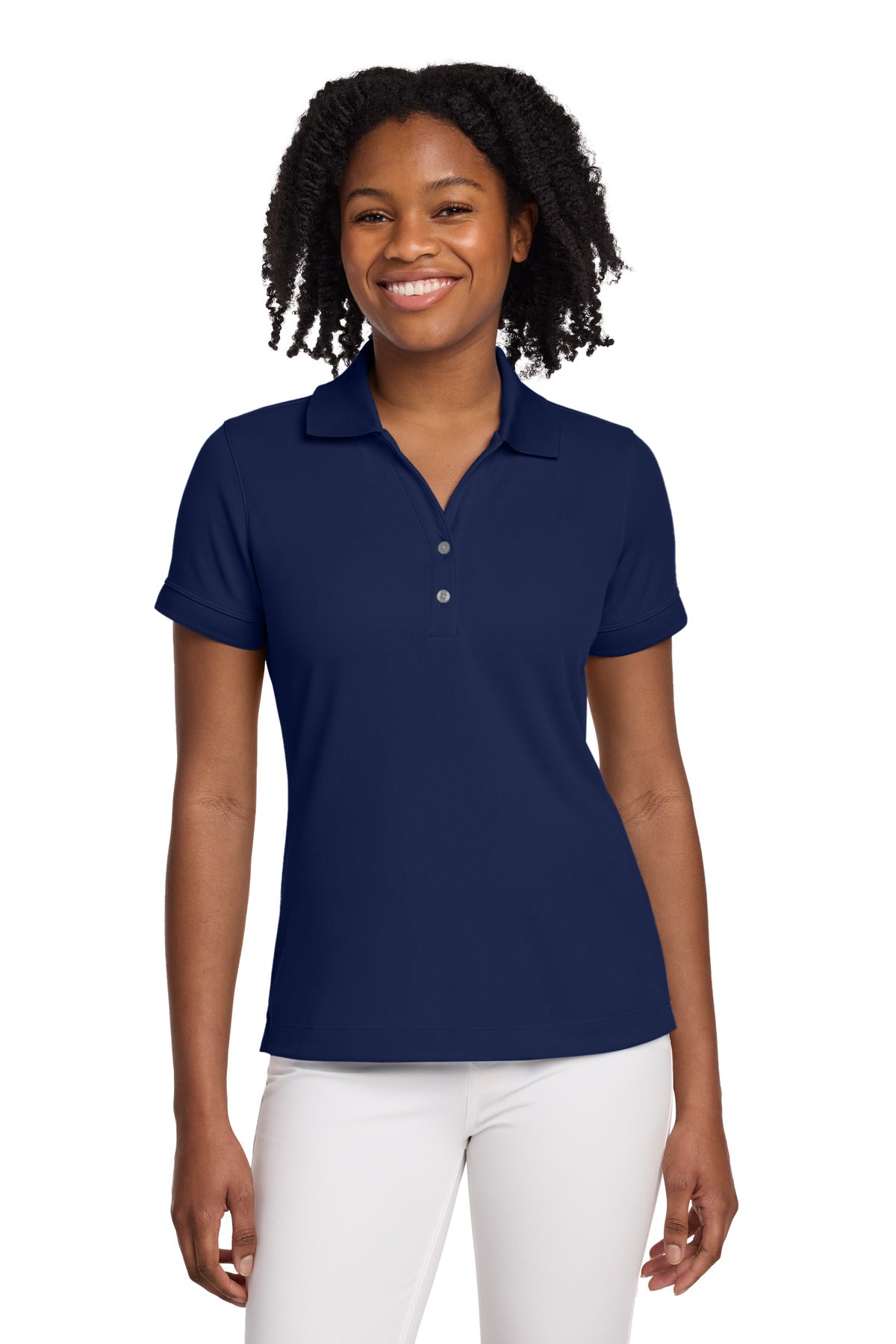 Custom Midnight Navy Women's Dri-FIT Classic Polo 286772, personalized by SanCanDo Swag in Argyle, TX