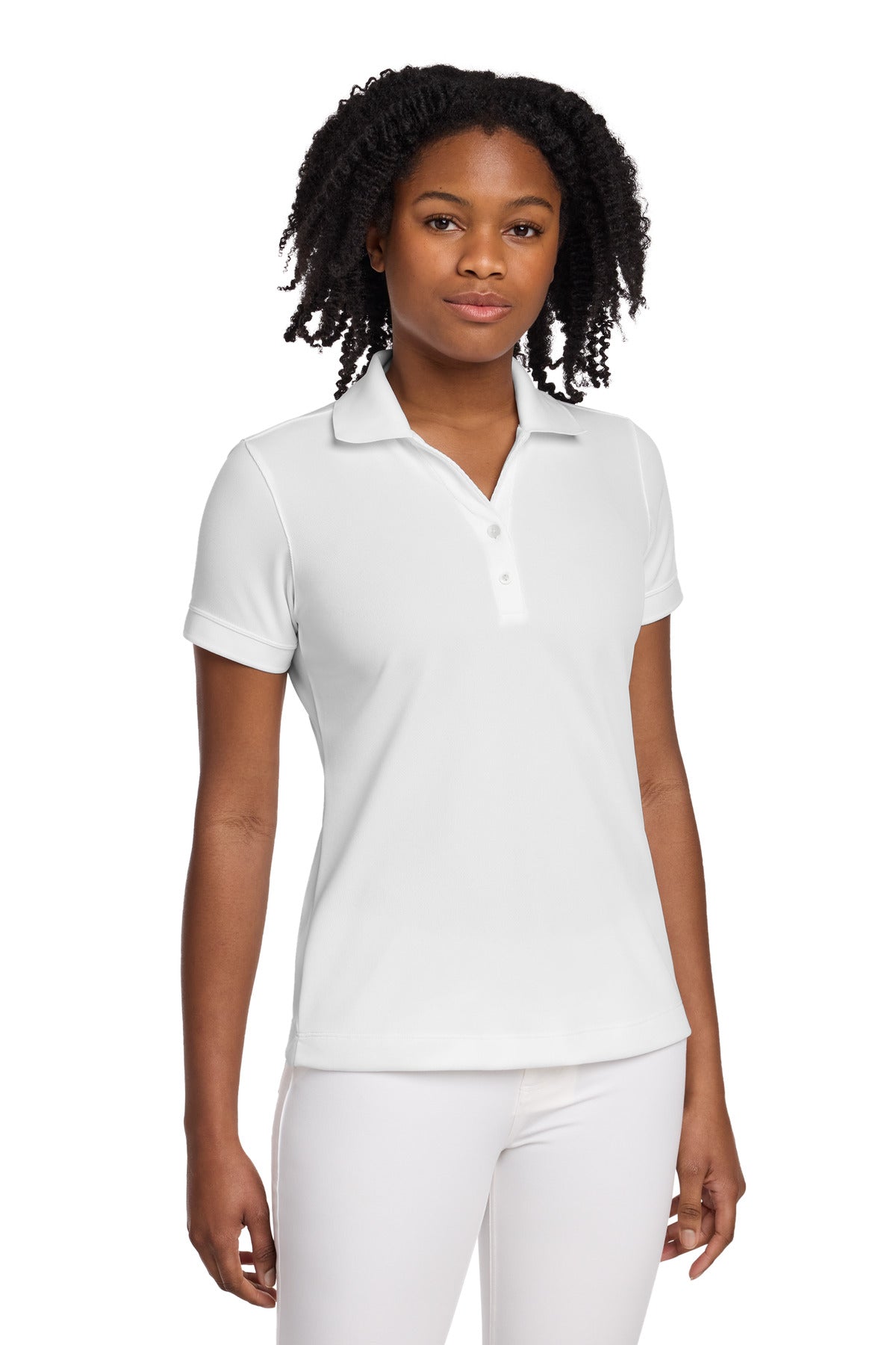 Custom White Women's Dri-FIT Classic Polo 286772, personalized by SanCanDo Swag in Argyle, TX