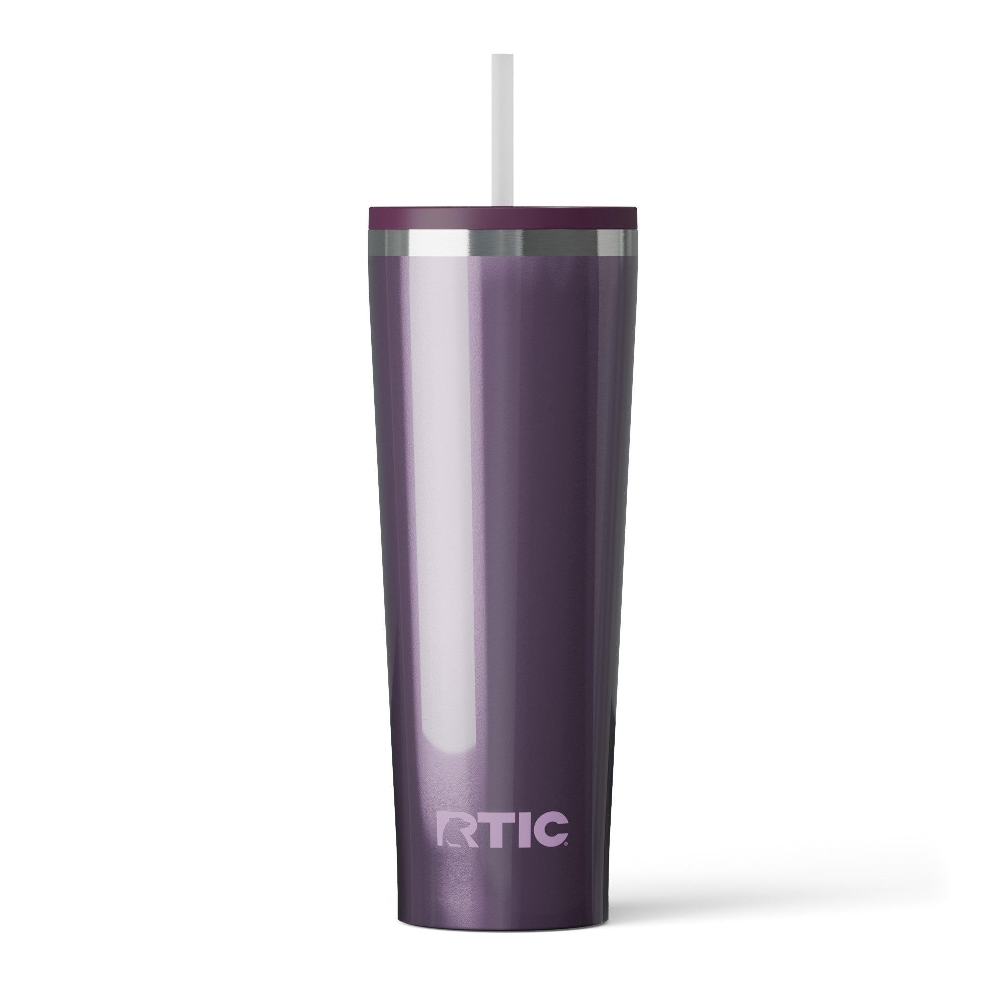 Custom Plum Glitter RTIC 28 oz Everyday Tumbler, personalized by SanCanDo Swag in Argyle, TX