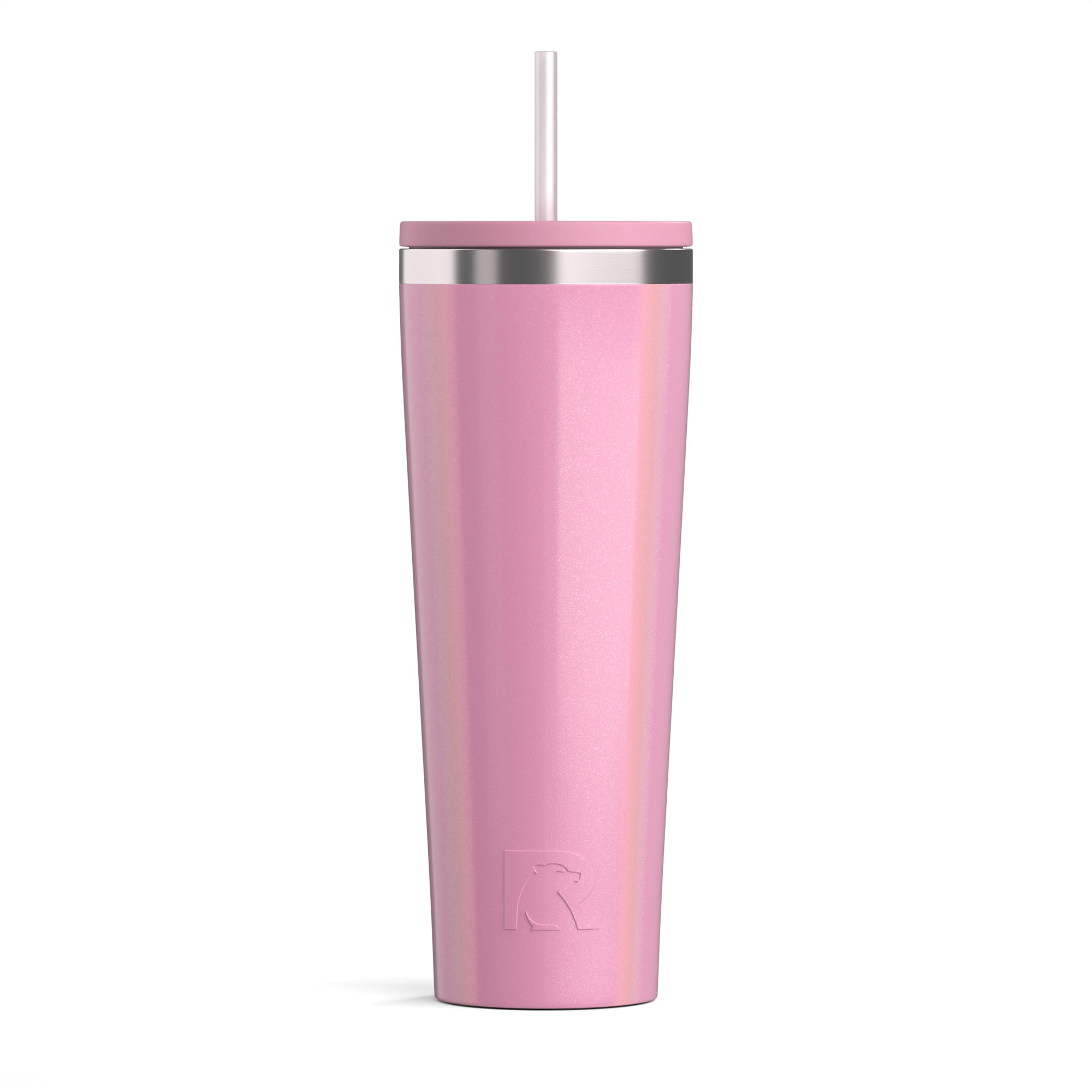 Custom Dusty Rose Glitter RTIC 28 oz Everyday Tumbler, personalized by SanCanDo Swag in Argyle, TX