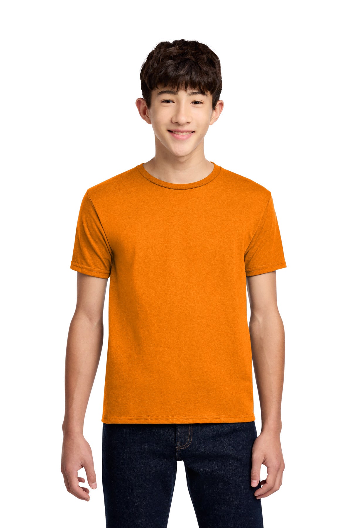 Custom Tennessee Orange Youth Dri-Power 50/50 Cotton/Poly Tee 29B, personalized by SanCanDo Swag in Argyle, TX