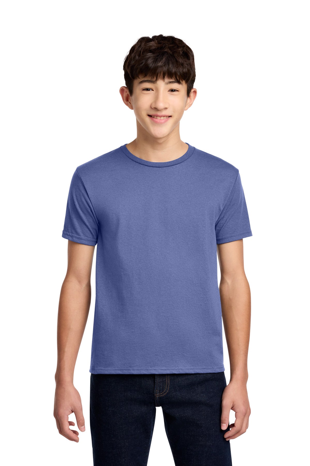 Custom Violet Youth Dri-Power 50/50 Cotton/Poly Tee 29B, personalized by SanCanDo Swag in Argyle, TX