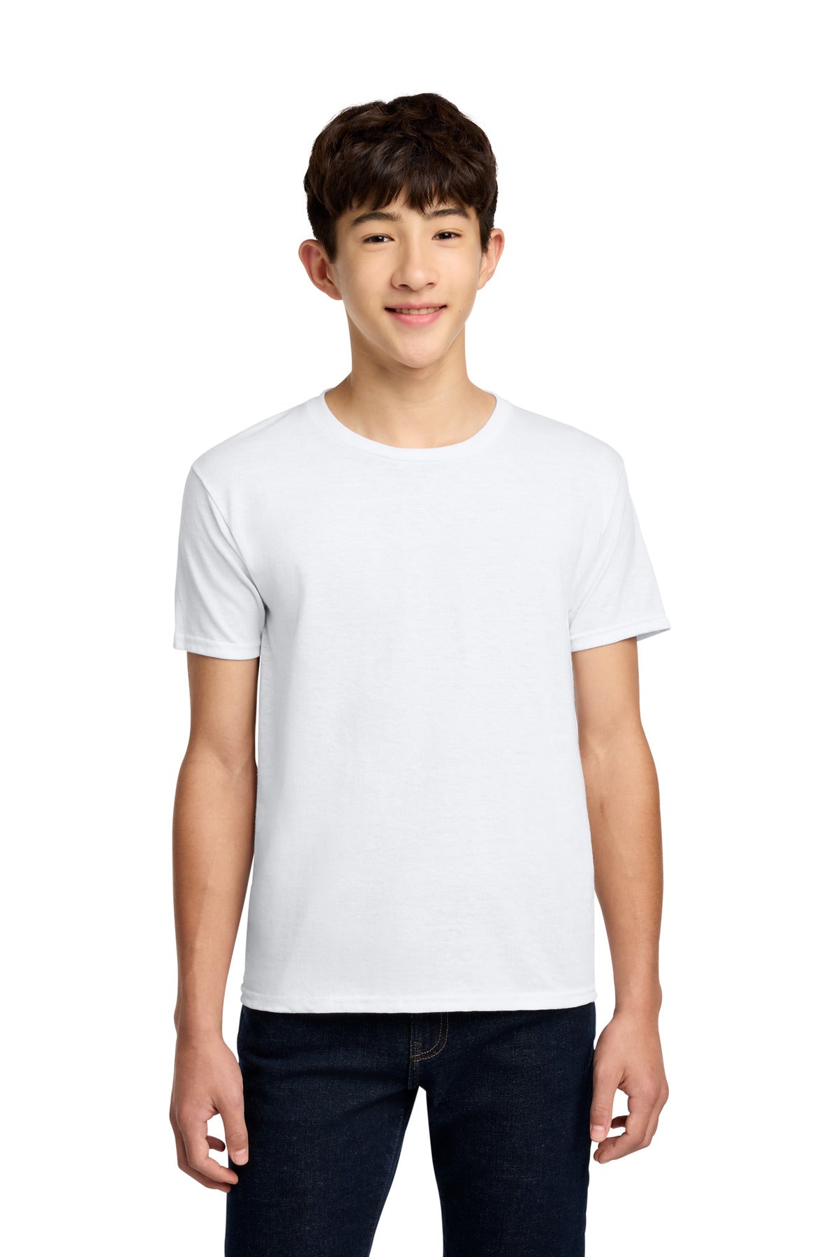 Custom White Youth Dri-Power 50/50 Cotton/Poly Tee 29B, personalized by SanCanDo Swag in Argyle, TX