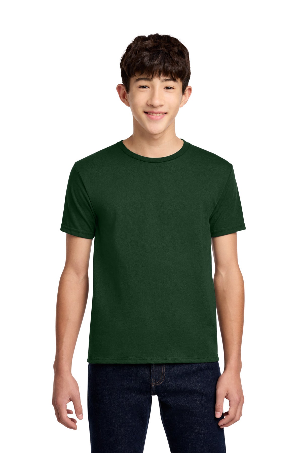 Custom Forest Green Youth Dri-Power 50/50 Cotton/Poly Tee 29B, personalized by SanCanDo Swag in Argyle, TX