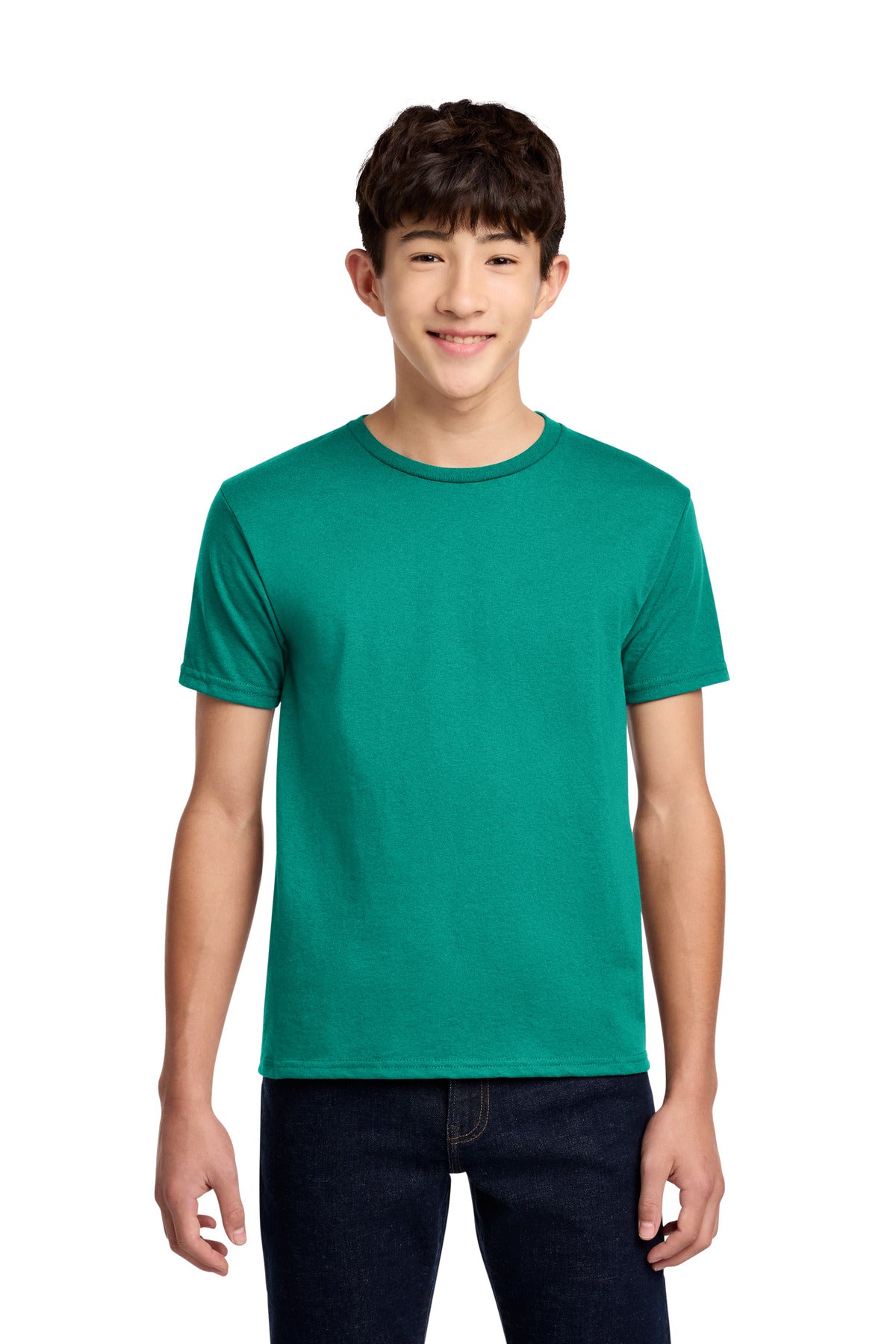 Custom Jade Youth Dri-Power 50/50 Cotton/Poly Tee 29B, personalized by SanCanDo Swag in Argyle, TX