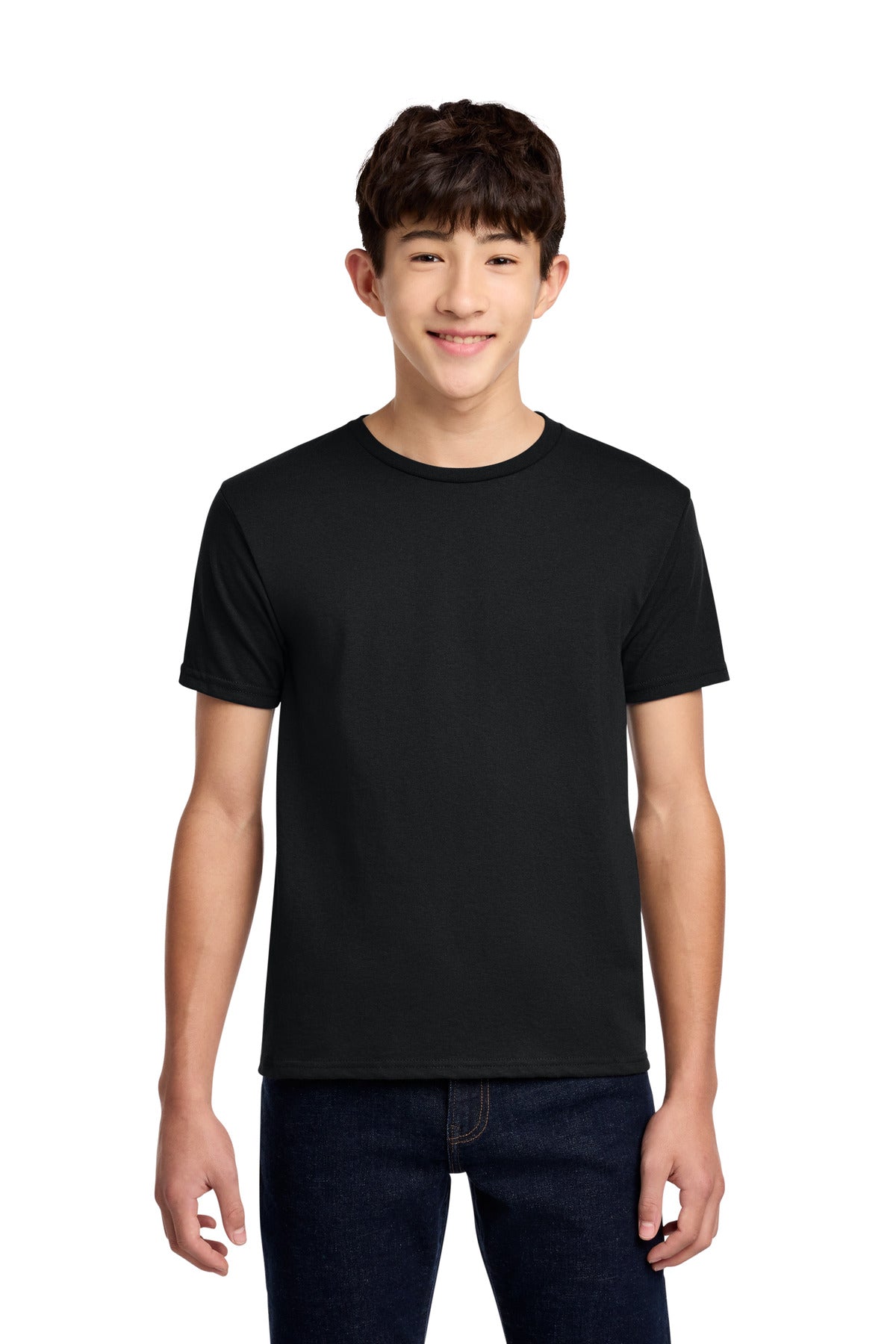 Custom Black Youth Dri-Power 50/50 Cotton/Poly Tee 29B, personalized by SanCanDo Swag in Argyle, TX