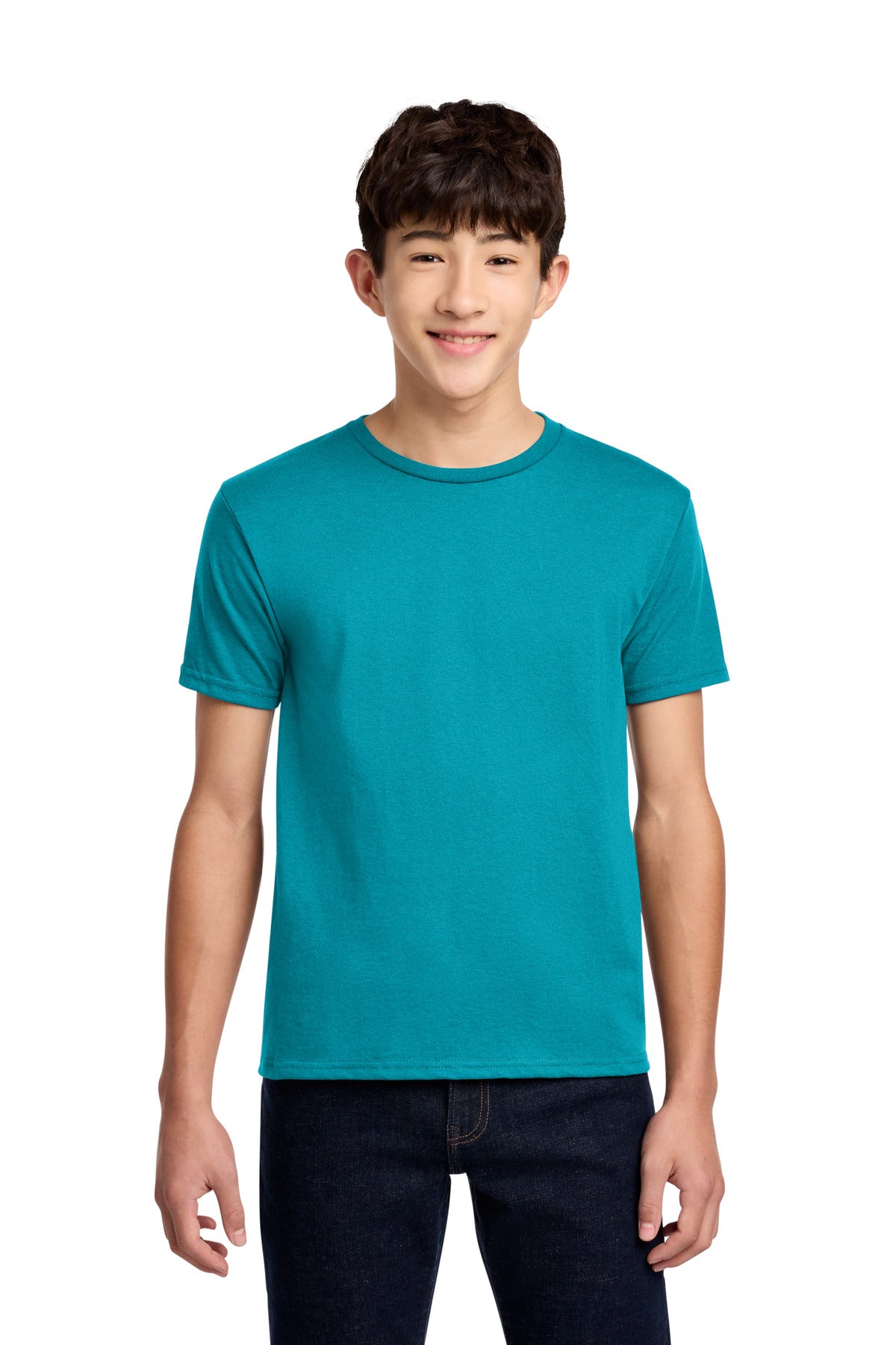 Custom California Blue Youth Dri-Power 50/50 Cotton/Poly Tee 29B, personalized by SanCanDo Swag in Argyle, TX