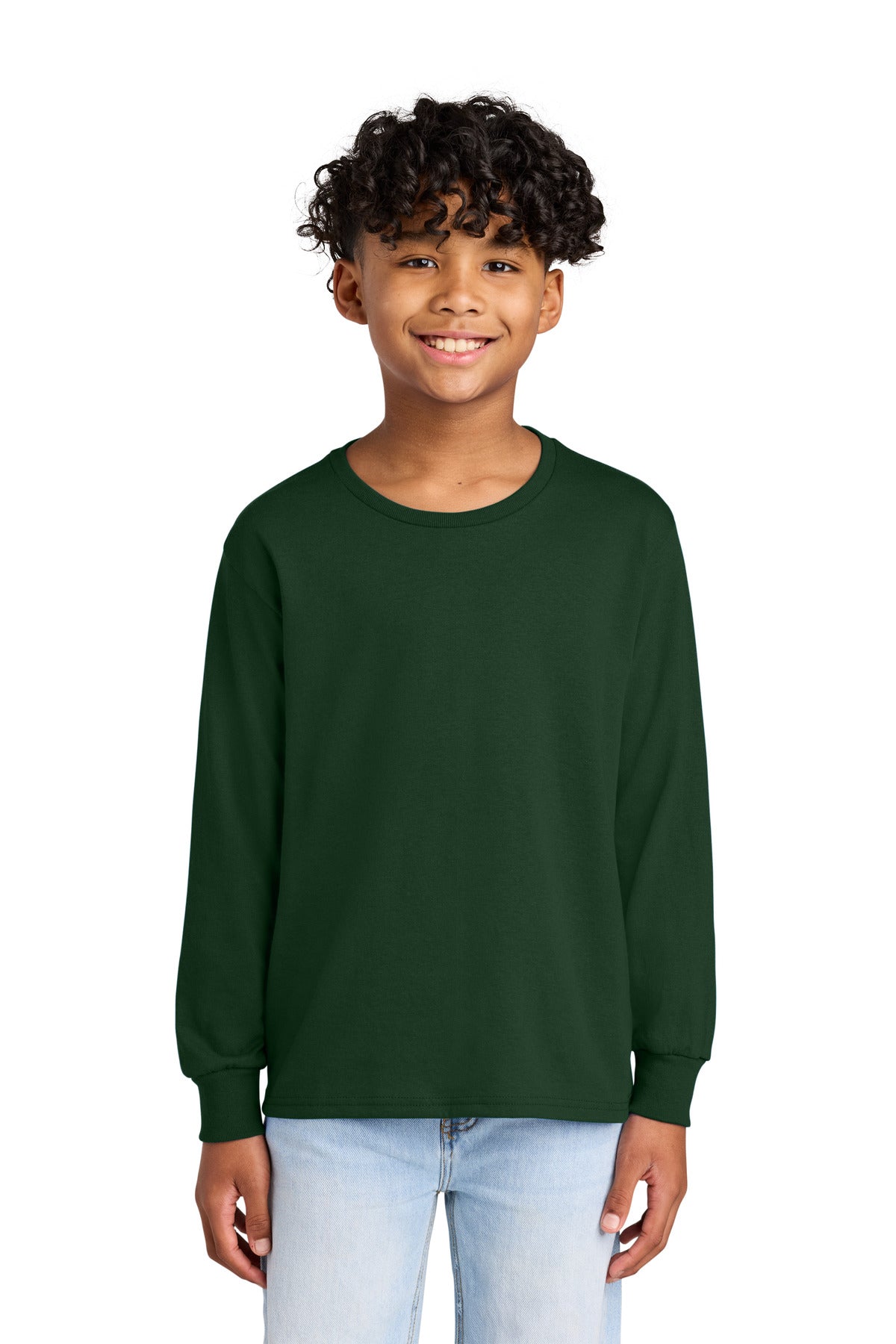 Custom Forest Green Dri-Power 50/50 Cotton/Poly Long Sleeve 29BL, personalized by SanCanDo Swag in Argyle, TX