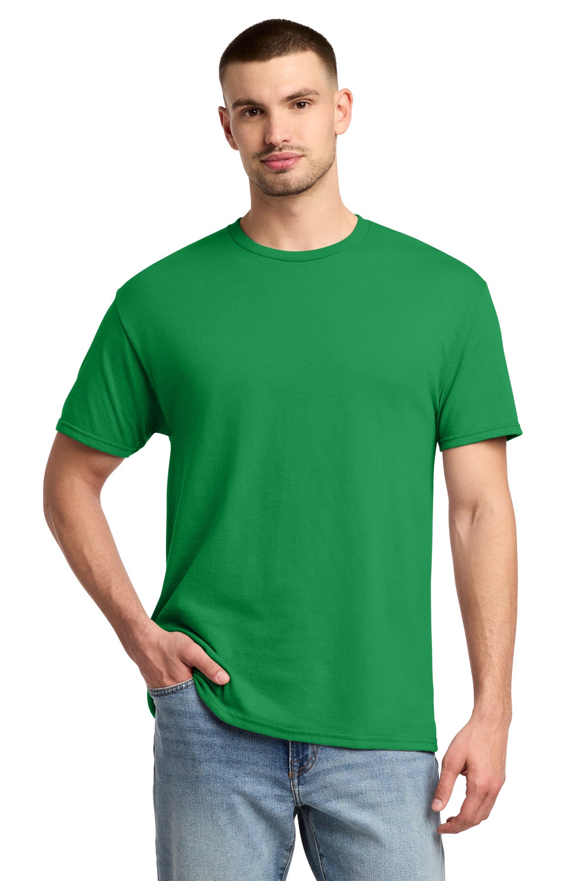 Custom Kelly Dri-Power 50/50 Cotton/Poly Tee 29M, personalized by SanCanDo Swag in Argyle, TX