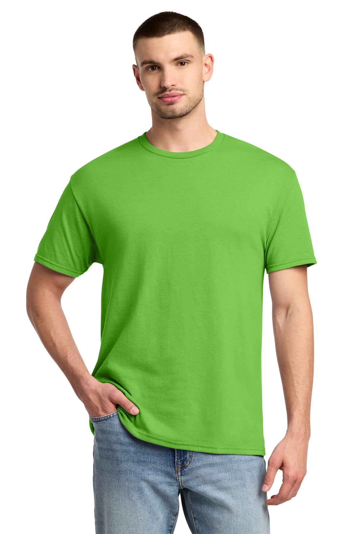 Custom Kiwi Dri-Power 50/50 Cotton/Poly Tee 29M, personalized by SanCanDo Swag in Argyle, TX
