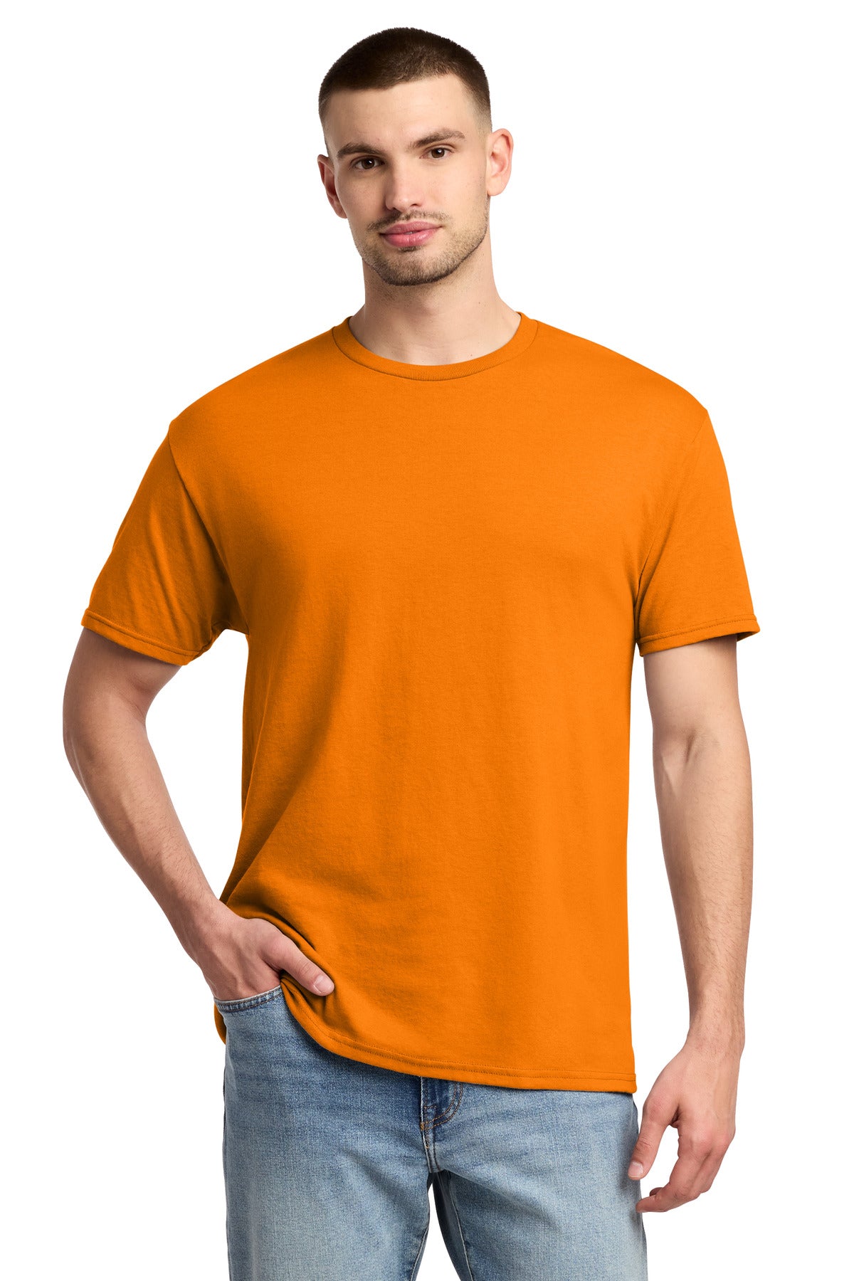Custom Tennessee Orange Dri-Power 50/50 Cotton/Poly Tee 29M, personalized by SanCanDo Swag in Argyle, TX