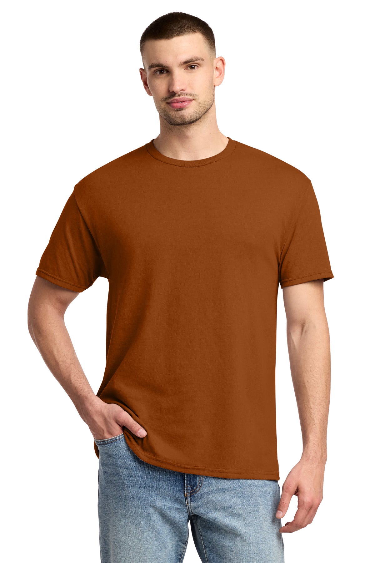 Custom T Orange Dri-Power 50/50 Cotton/Poly Tee 29M, personalized by SanCanDo Swag in Argyle, TX