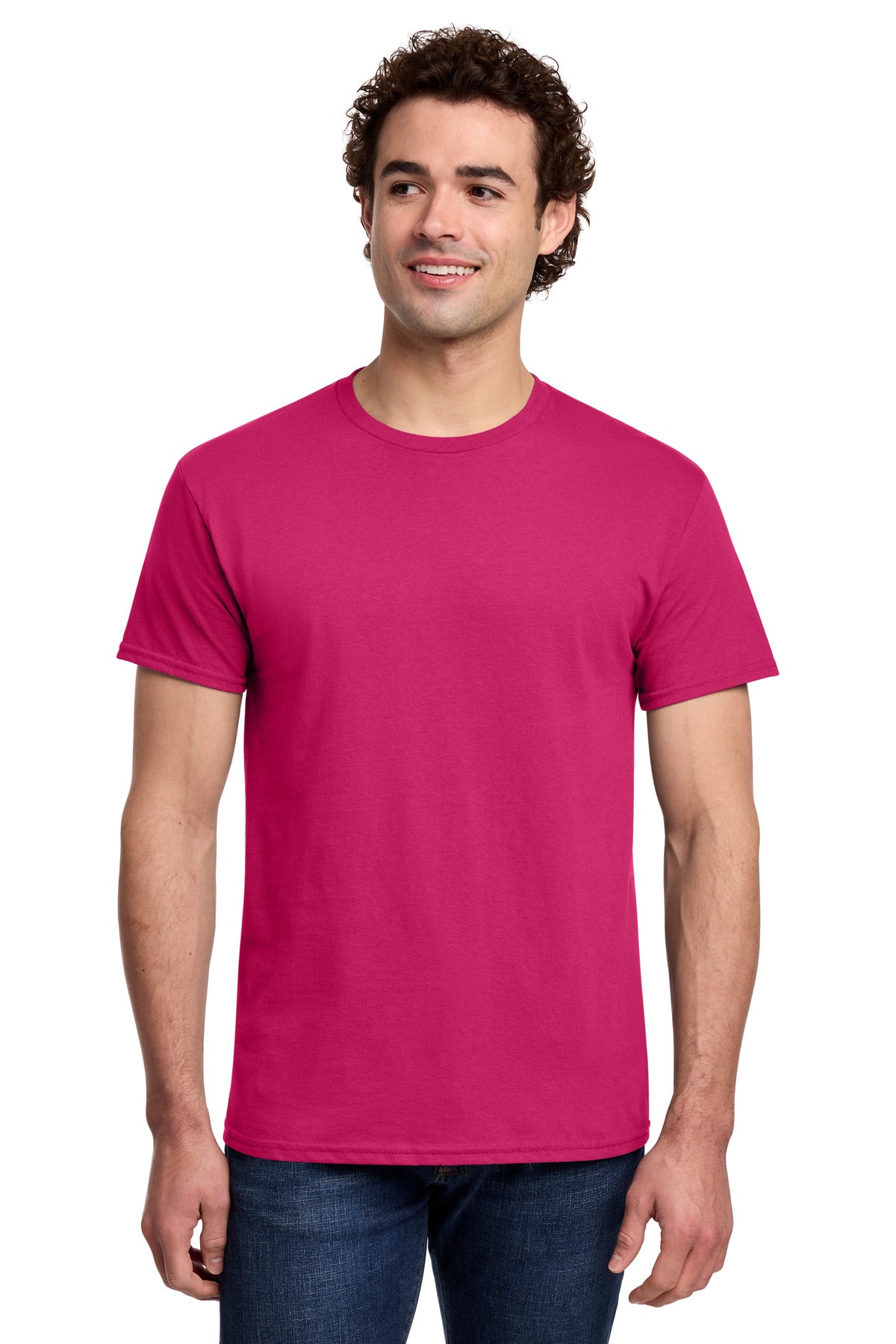 Custom Heliconia Light Cotton Tee 3000, personalized by SanCanDo Swag in Argyle, TX