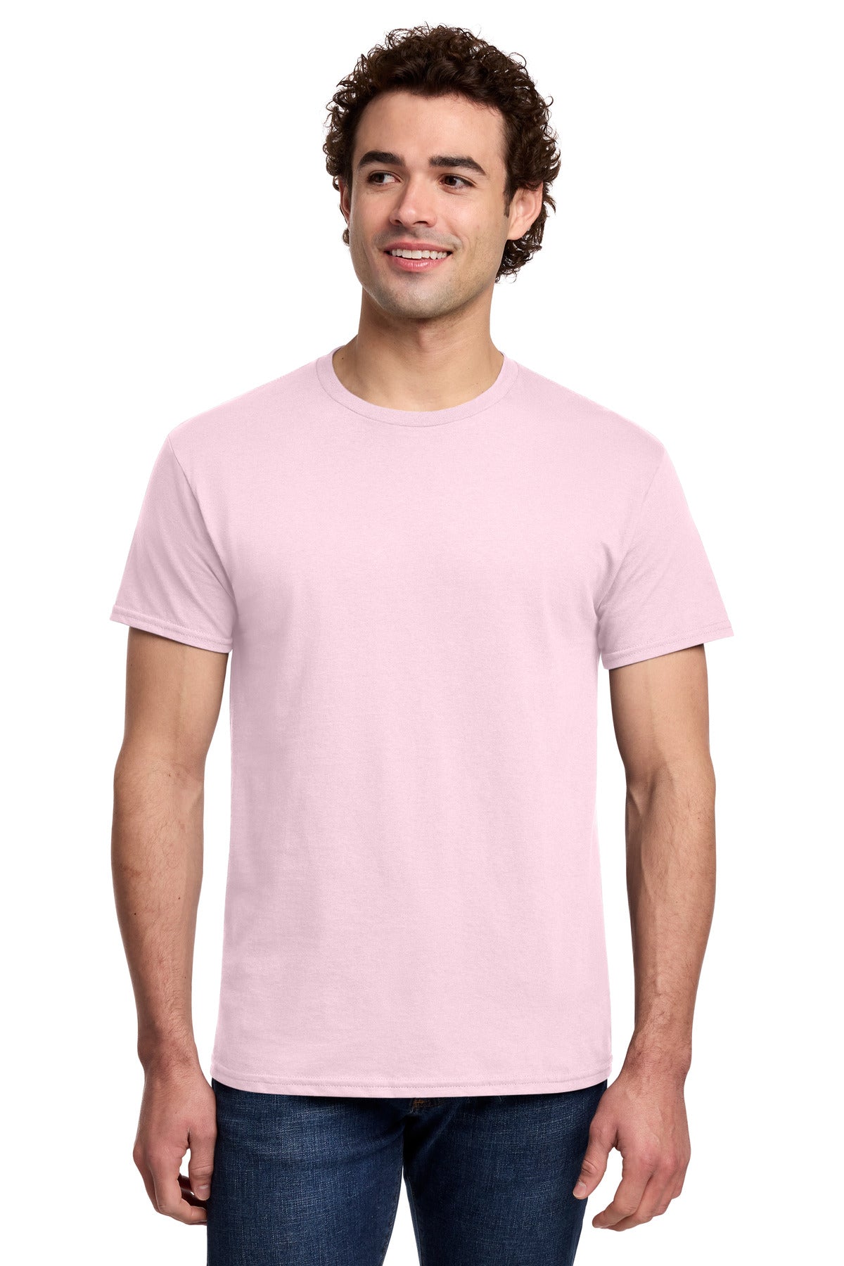 Custom Light Pink Light Cotton Tee 3000, personalized by SanCanDo Swag in Argyle, TX