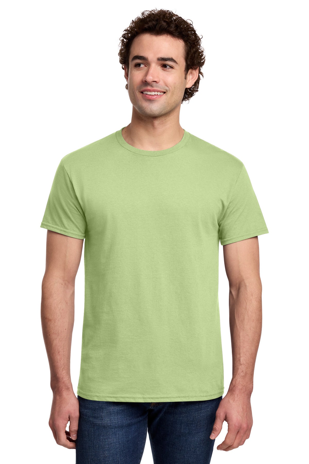 Custom Pistachio Light Cotton Tee 3000, personalized by SanCanDo Swag in Argyle, TX