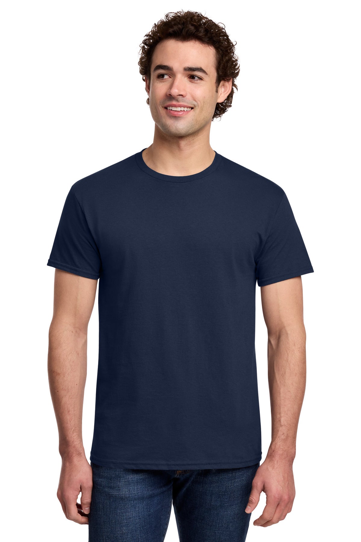 Custom Navy Light Cotton Tee 3000, personalized by SanCanDo Swag in Argyle, TX