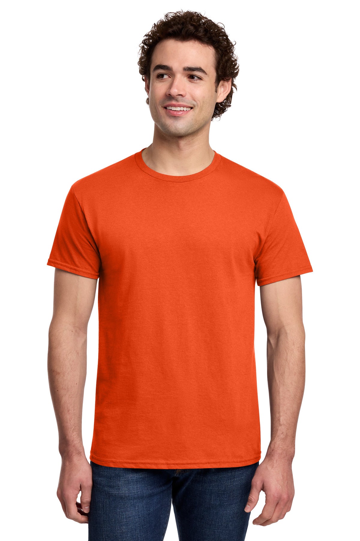 Custom Orange Light Cotton Tee 3000, personalized by SanCanDo Swag in Argyle, TX