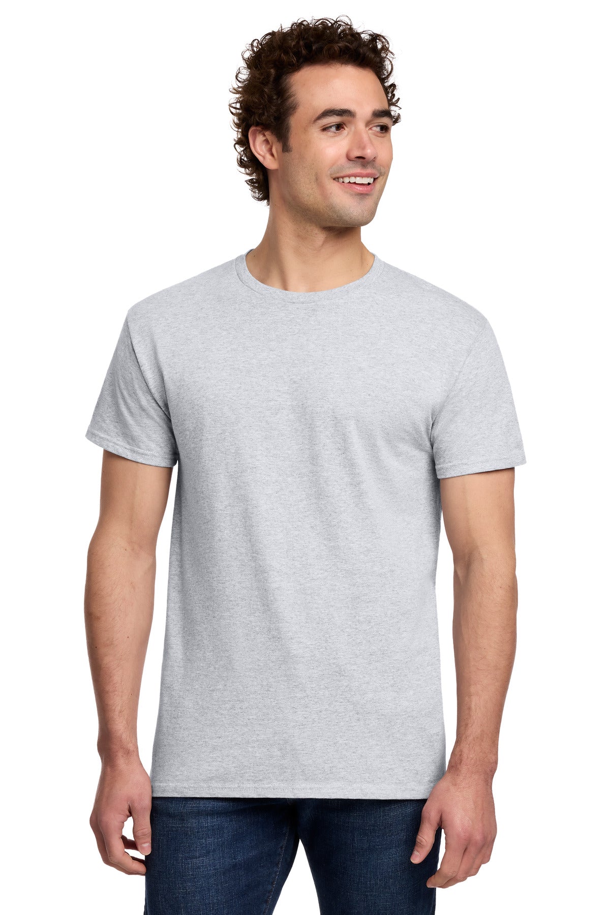 Custom Ash Grey Light Cotton Tee 3000, personalized by SanCanDo Swag in Argyle, TX