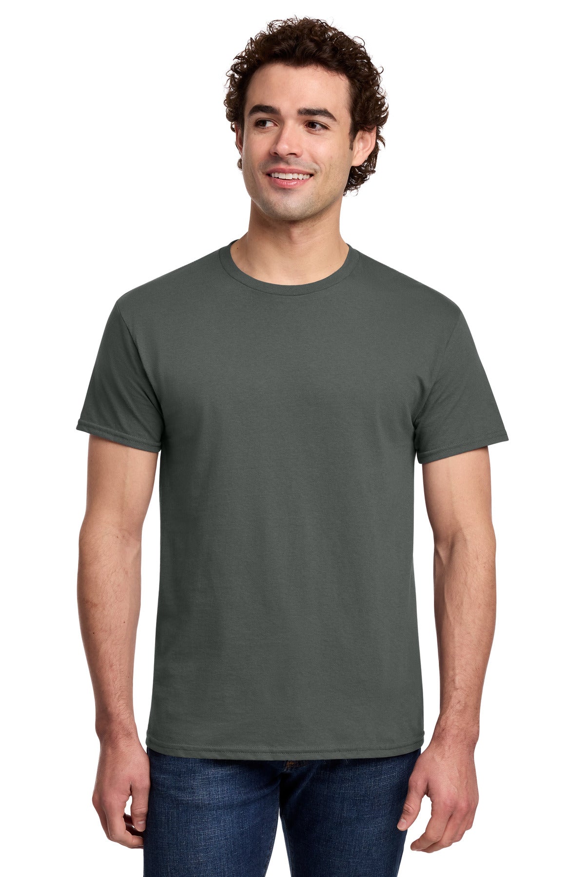 Custom Charcoal Light Cotton Tee 3000, personalized by SanCanDo Swag in Argyle, TX