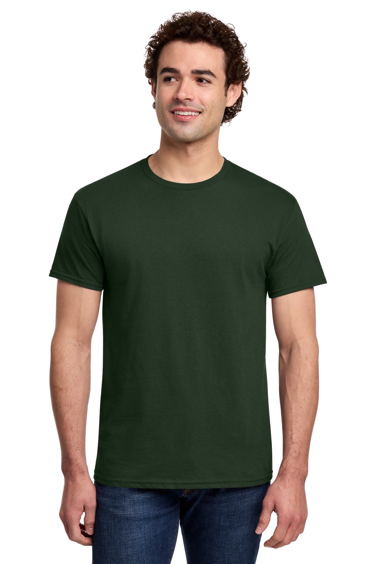 Custom Forest Green Light Cotton Tee 3000, personalized by SanCanDo Swag in Argyle, TX