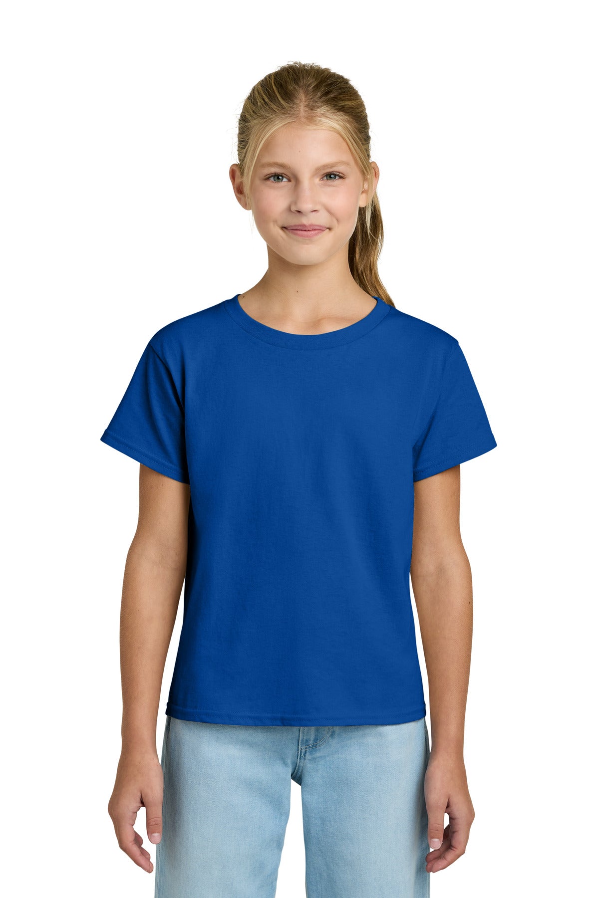 Custom Royal Youth Light Cotton Tee 3000B, personalized by SanCanDo Swag in Argyle, TX