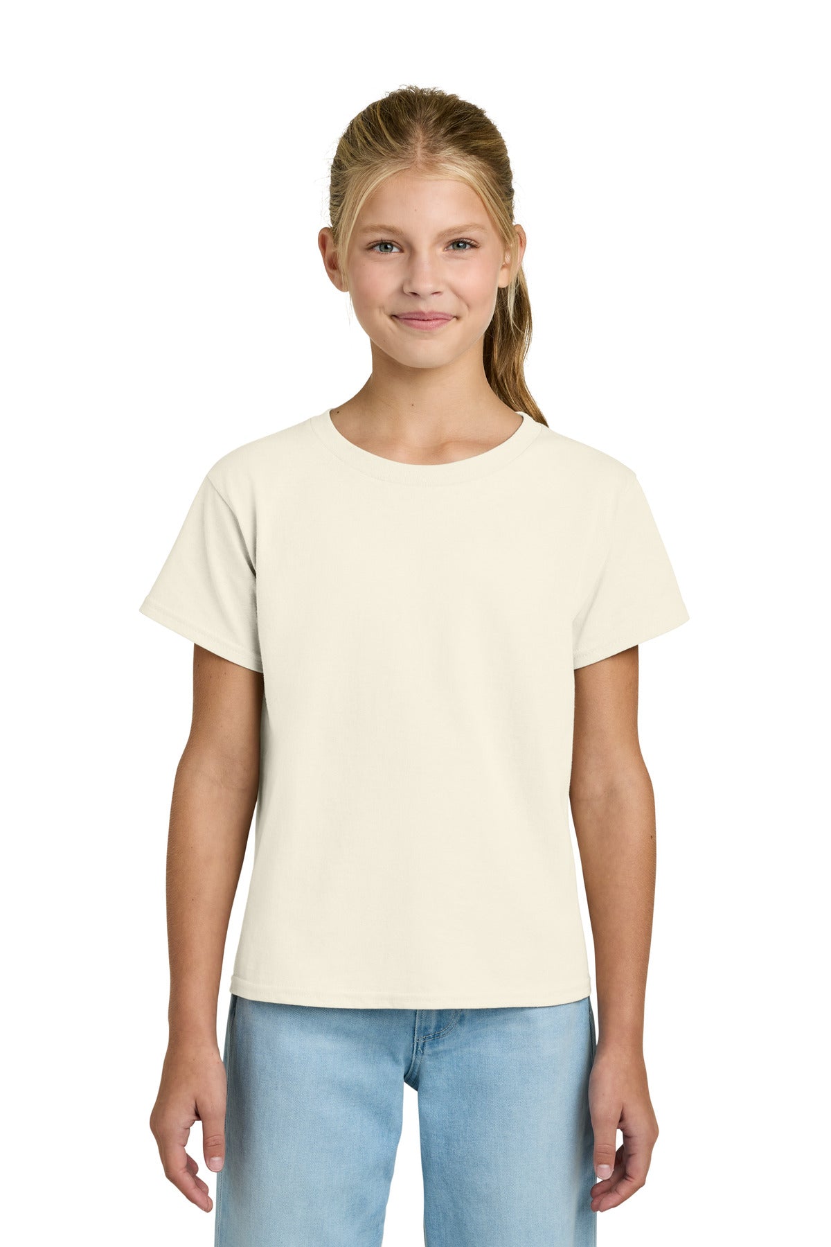 Custom Natural Youth Light Cotton Tee 3000B, personalized by SanCanDo Swag in Argyle, TX