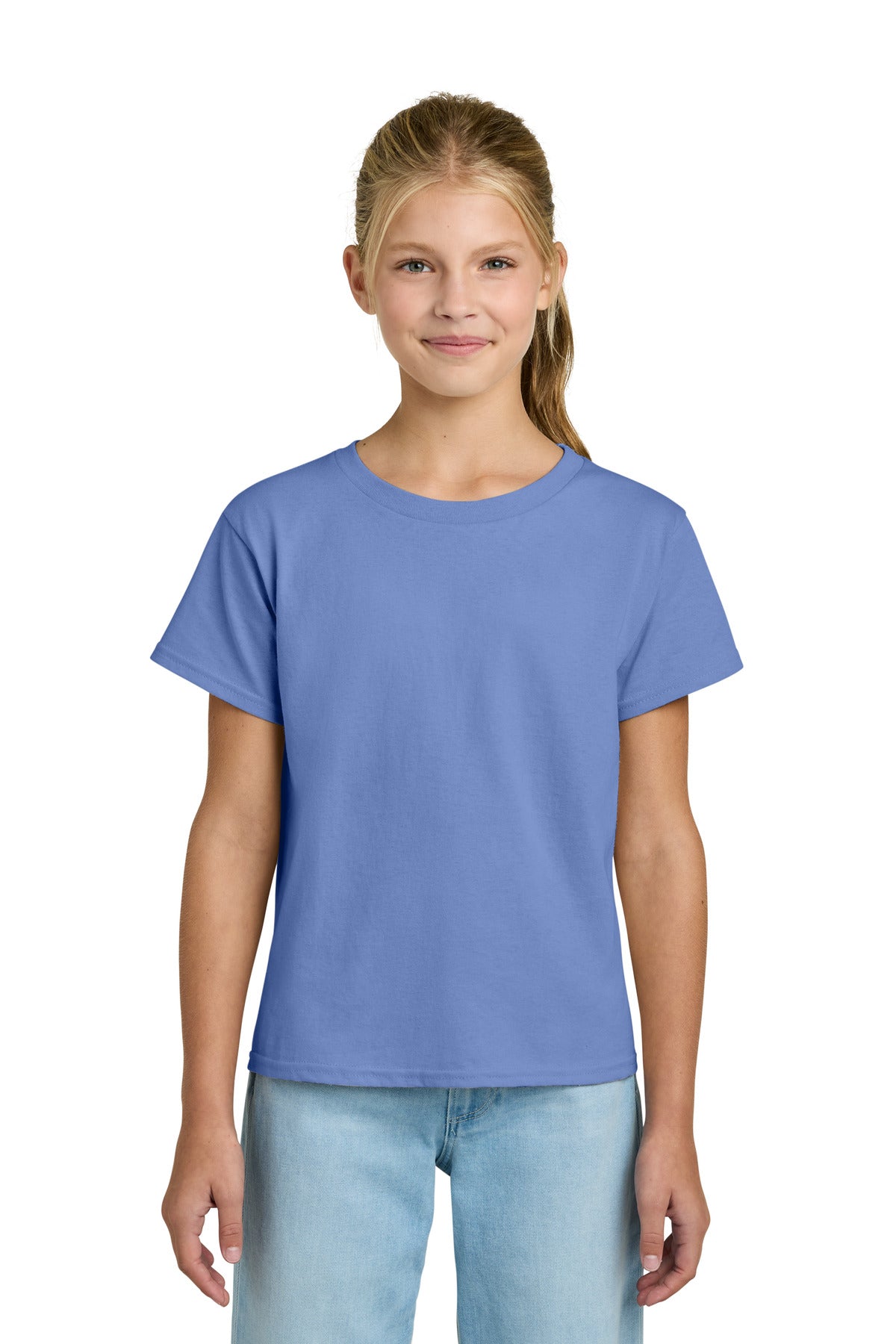 Custom Violet Youth Light Cotton Tee 3000B, personalized by SanCanDo Swag in Argyle, TX