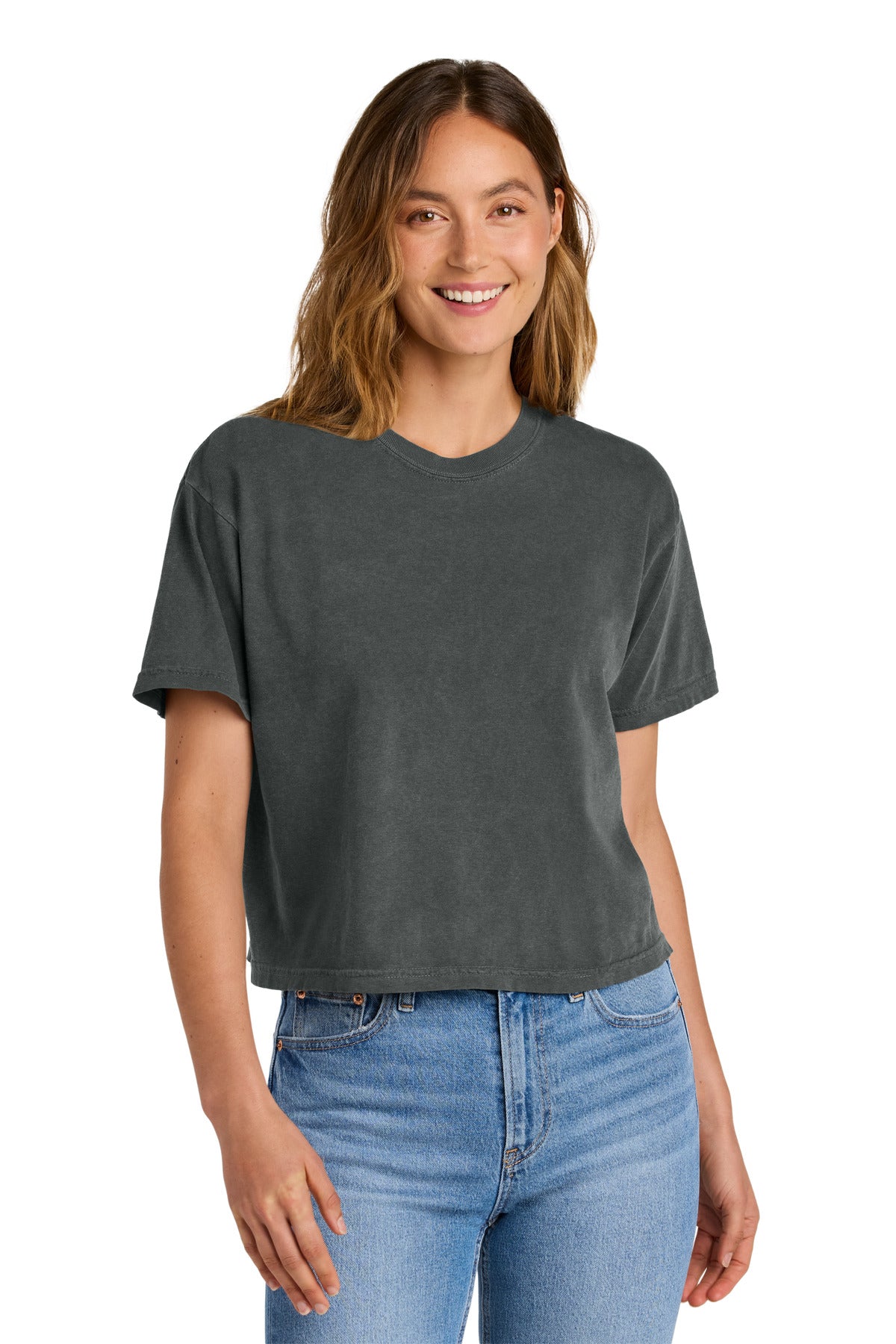 Custom Pepper Women's Heavyweight Boxy Tee 3023CL, personalized by SanCanDo Swag in Argyle, TX