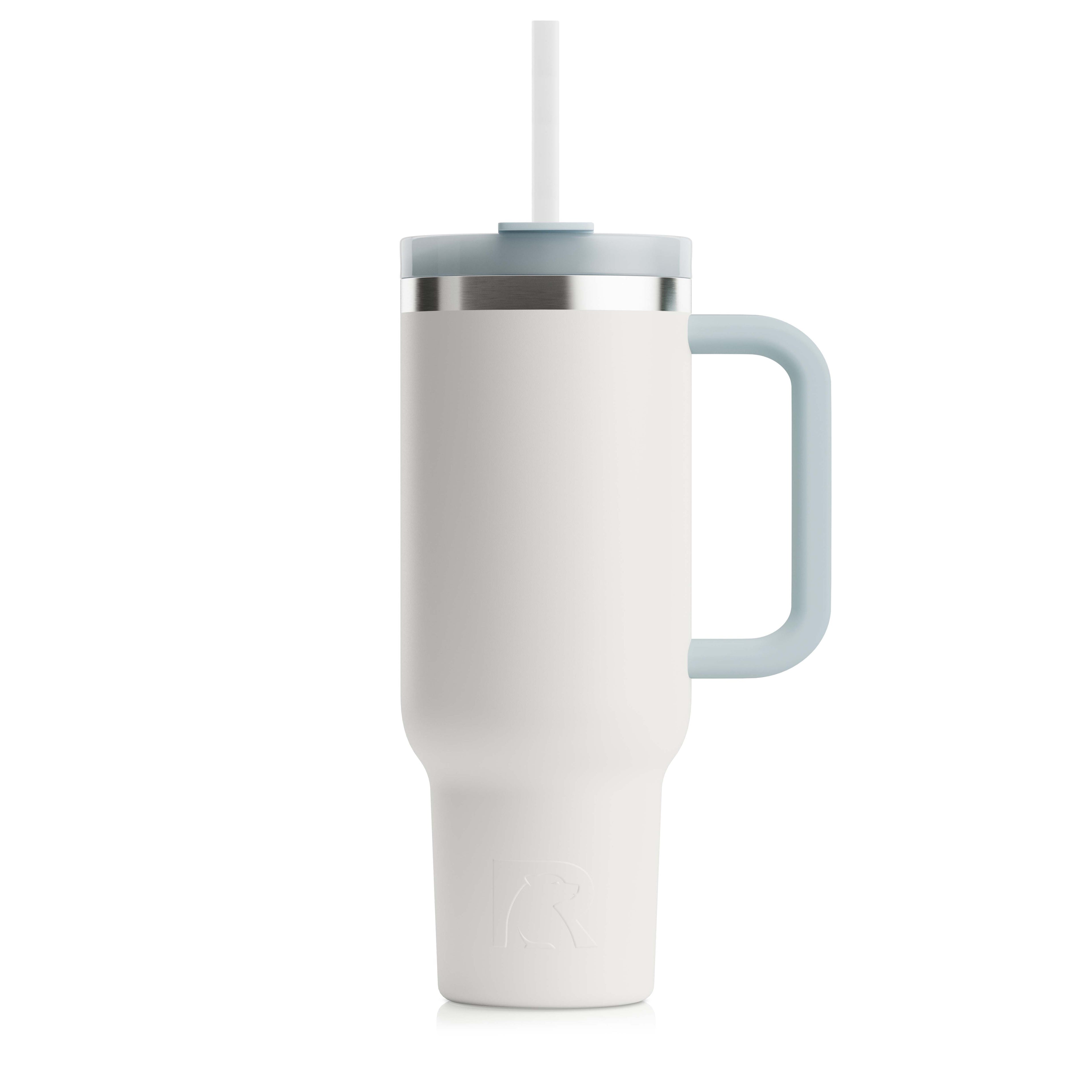 Custom White RTIC 30 oz Road Trip Tumbler, personalized by SanCanDo Swag in Argyle, TX