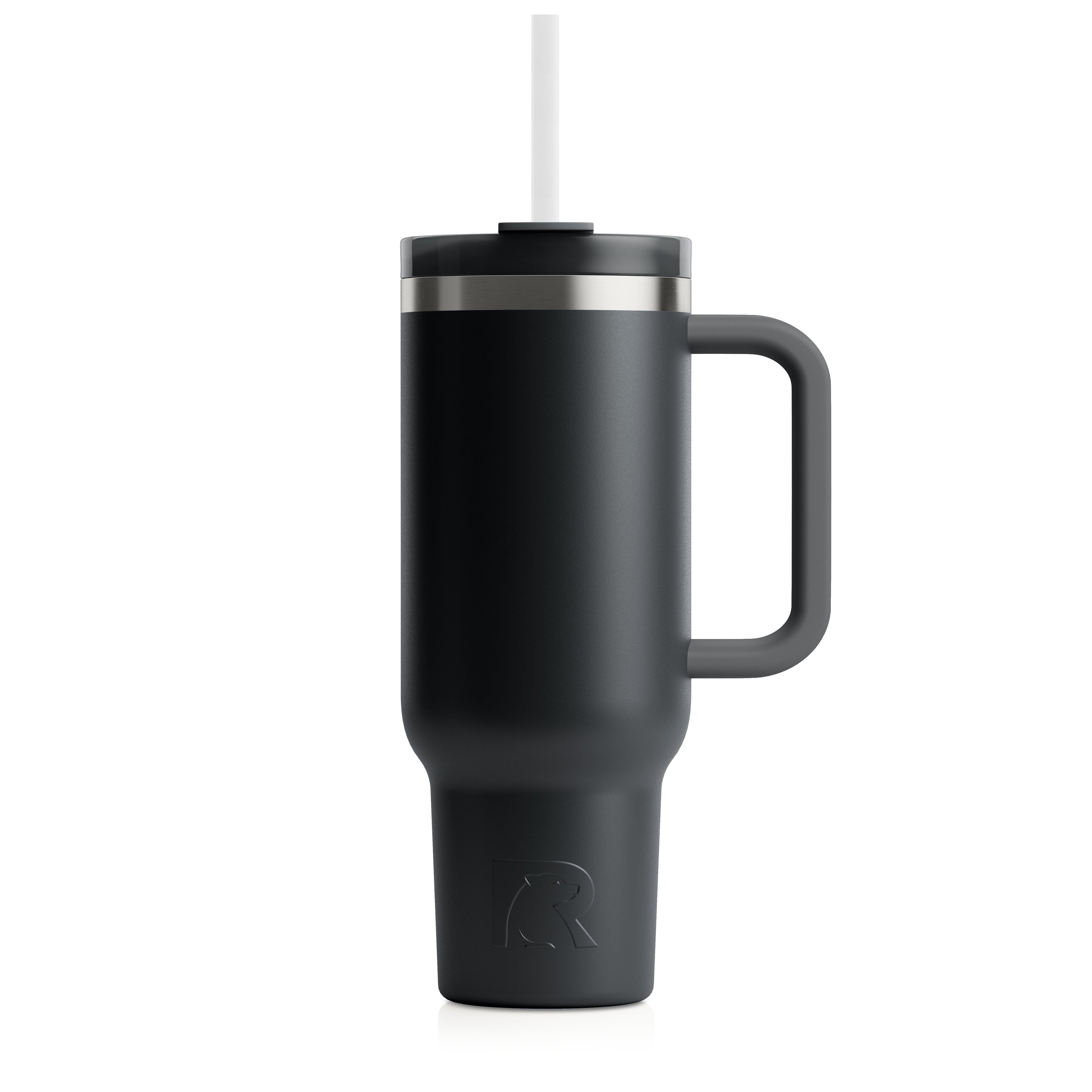 Custom Black RTIC 30 oz Road Trip Tumbler, personalized by SanCanDo Swag in Argyle, TX