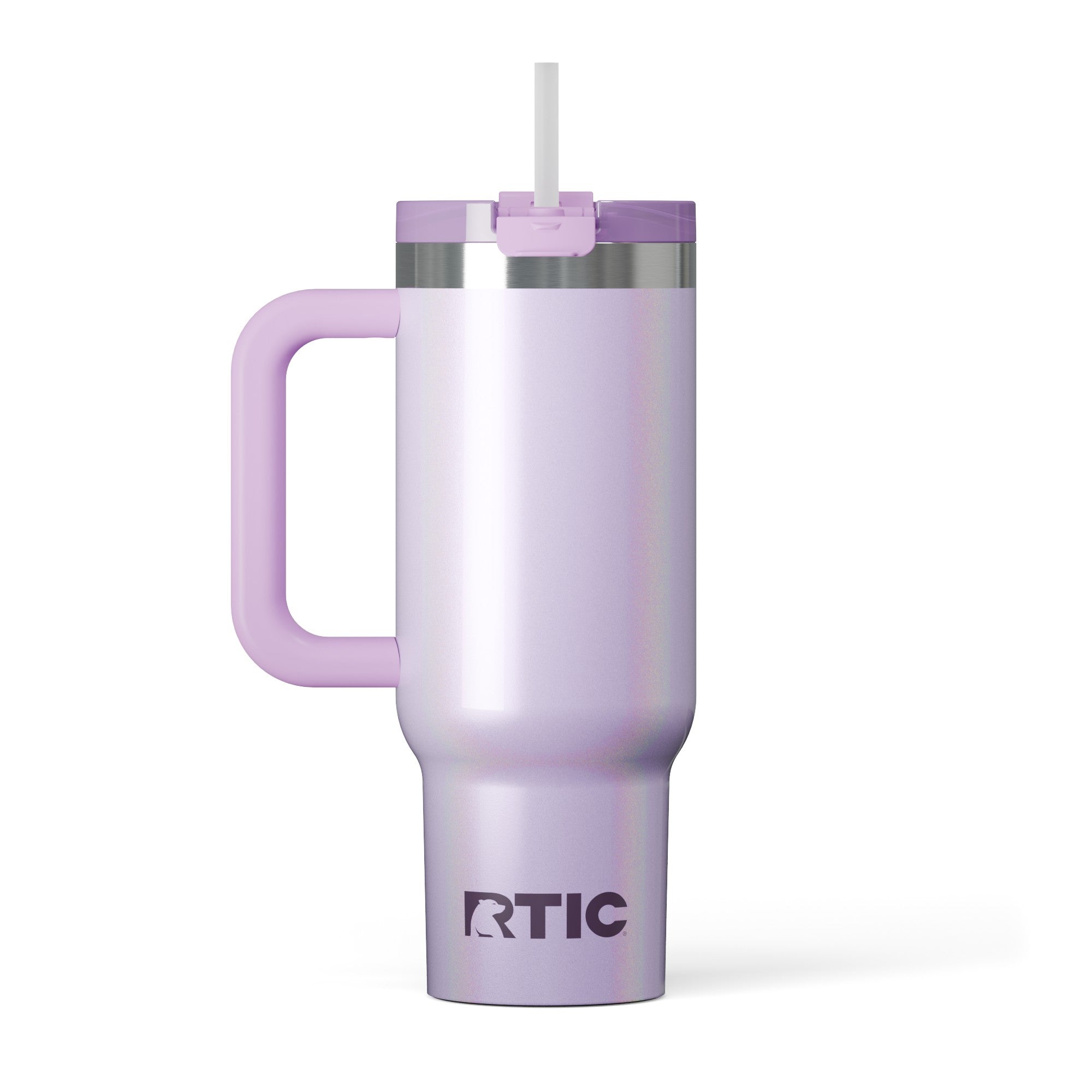 Custom Lavender Glitter RTIC 30 oz Road Trip Tumbler, personalized by SanCanDo Swag in Argyle, TX