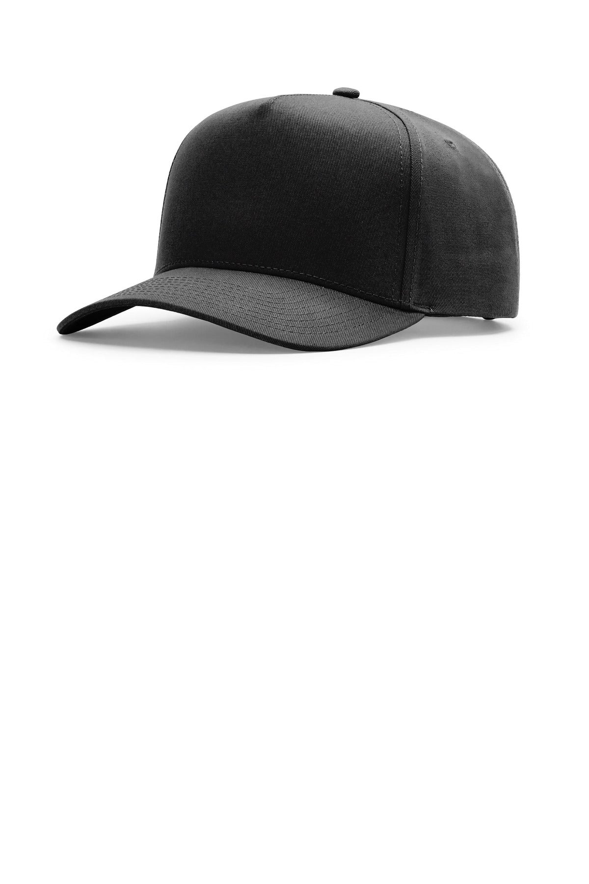 Custom Black Full Fabric 5-Panel Champ 323FPC, personalized by SanCanDo Swag in Argyle, TX
