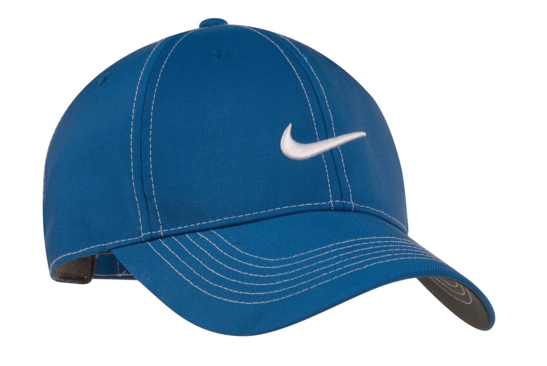 Custom Varsity Royal Swoosh Front Cap 333114, personalized by SanCanDo Swag in Argyle, TX
