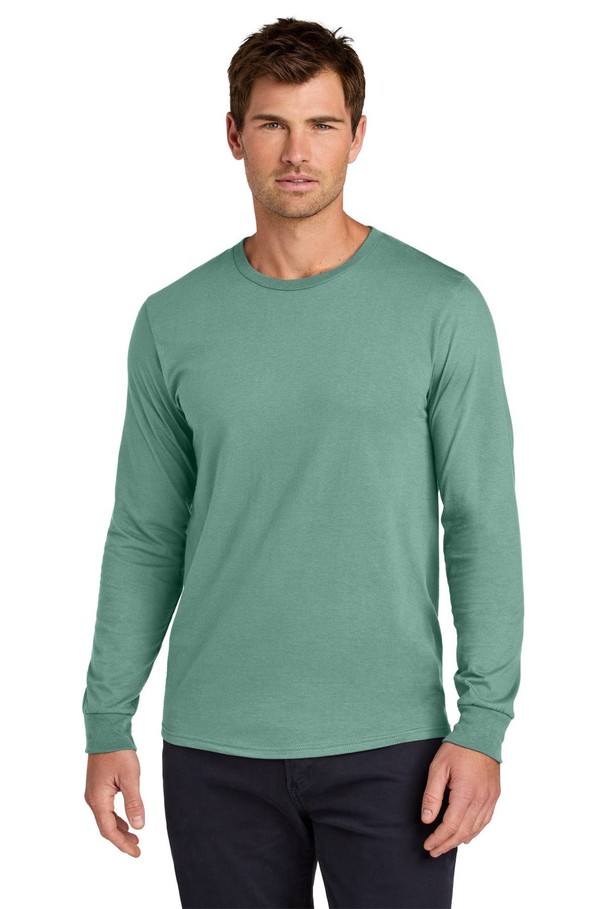 Custom Sage Classics Unisex Cotton Long Sleeve Tee 363L, personalized by SanCanDo Swag in Argyle, TX