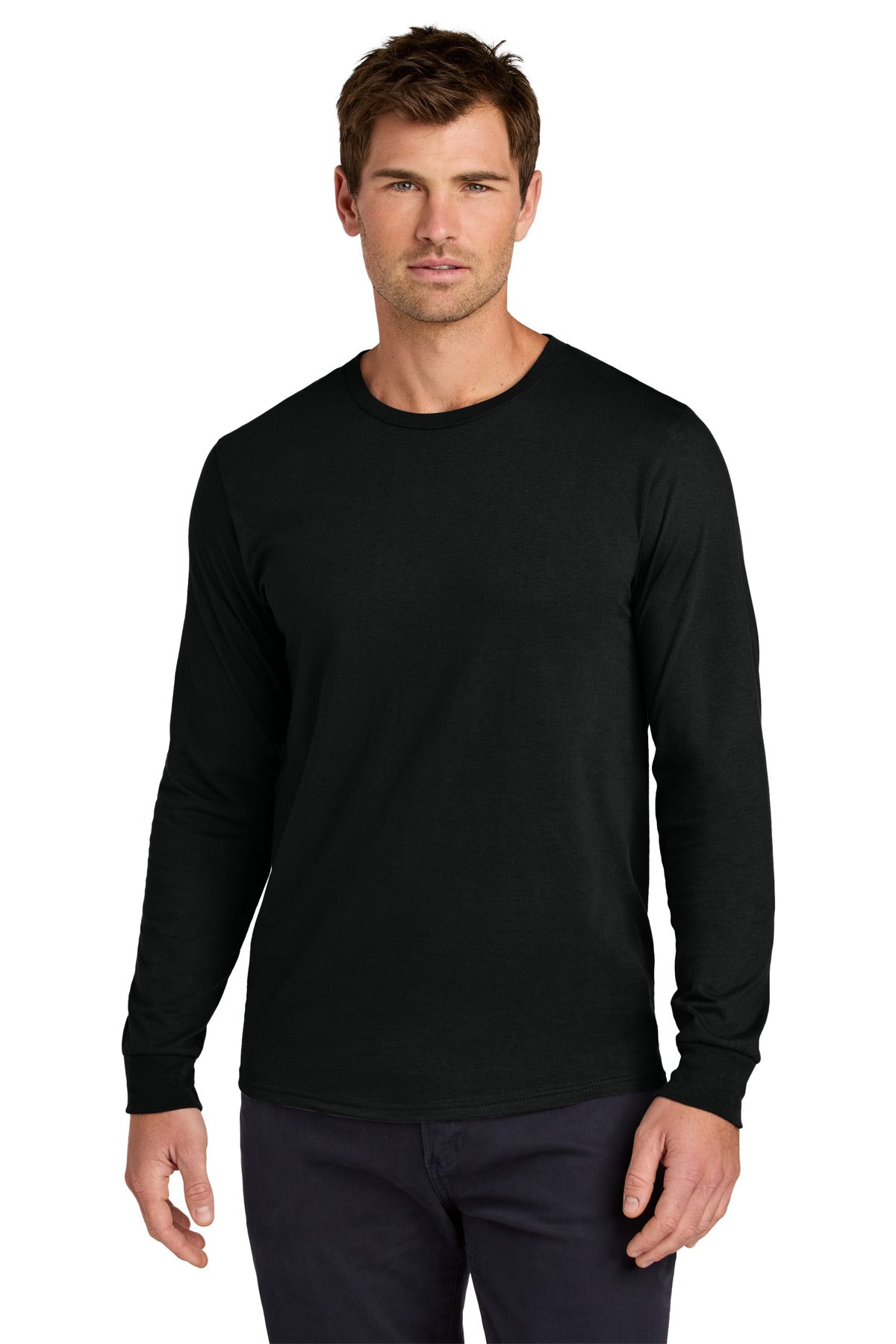 Custom Black Ink Classics Unisex Cotton Long Sleeve Tee 363L, personalized by SanCanDo Swag in Argyle, TX